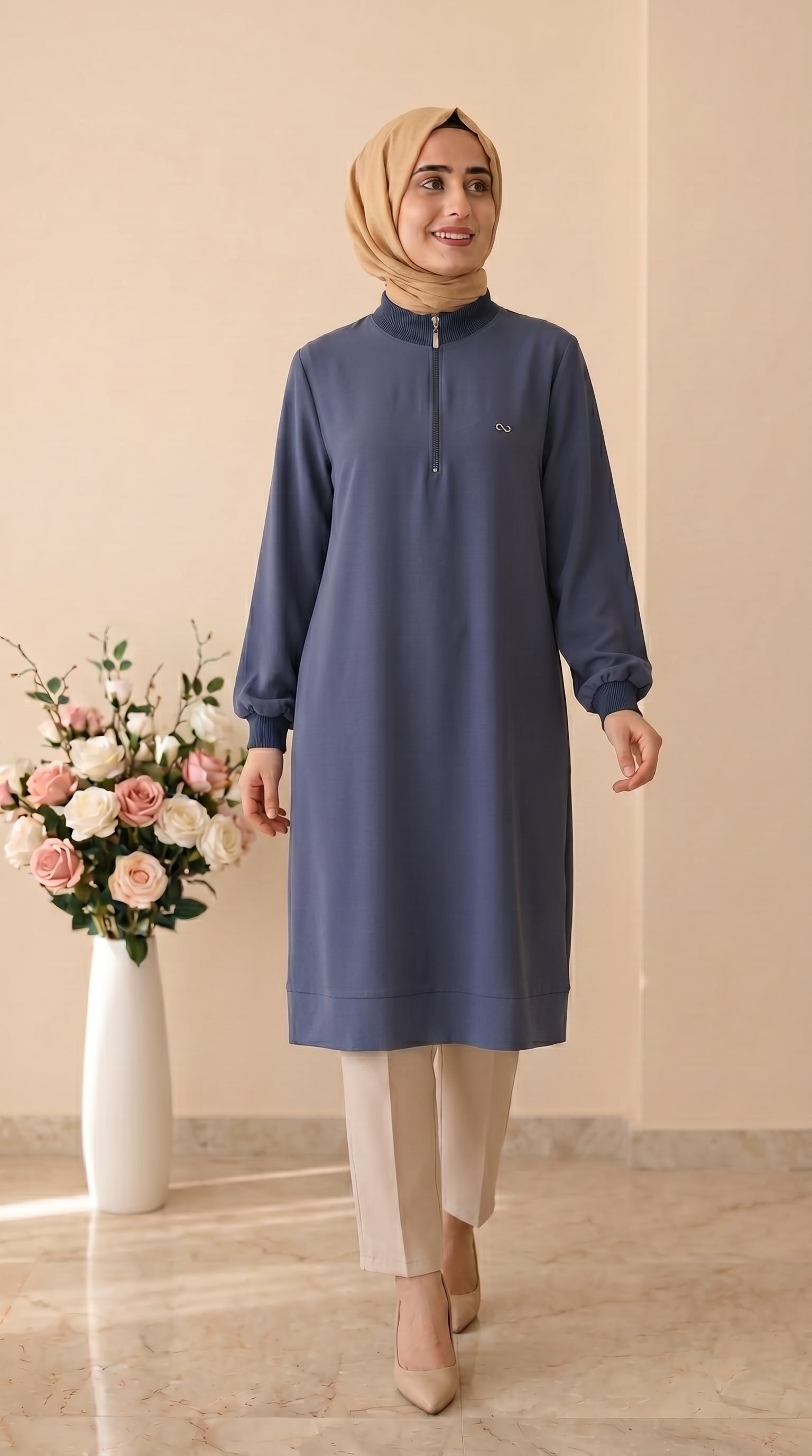 Kado Fermuar Detaylı Tunik 251491