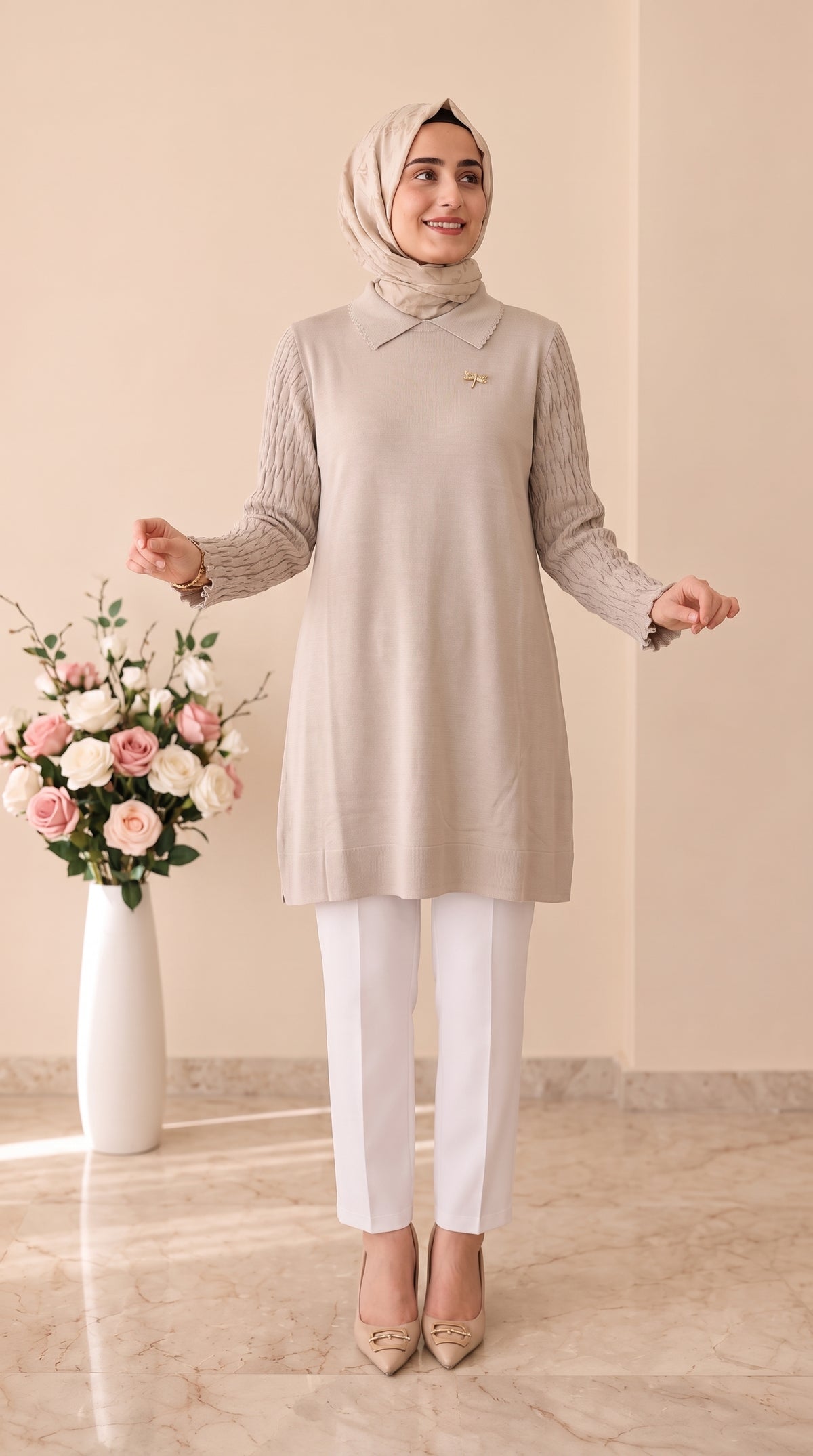 Vivalolita Kelebek Broşlu Tunik 274
