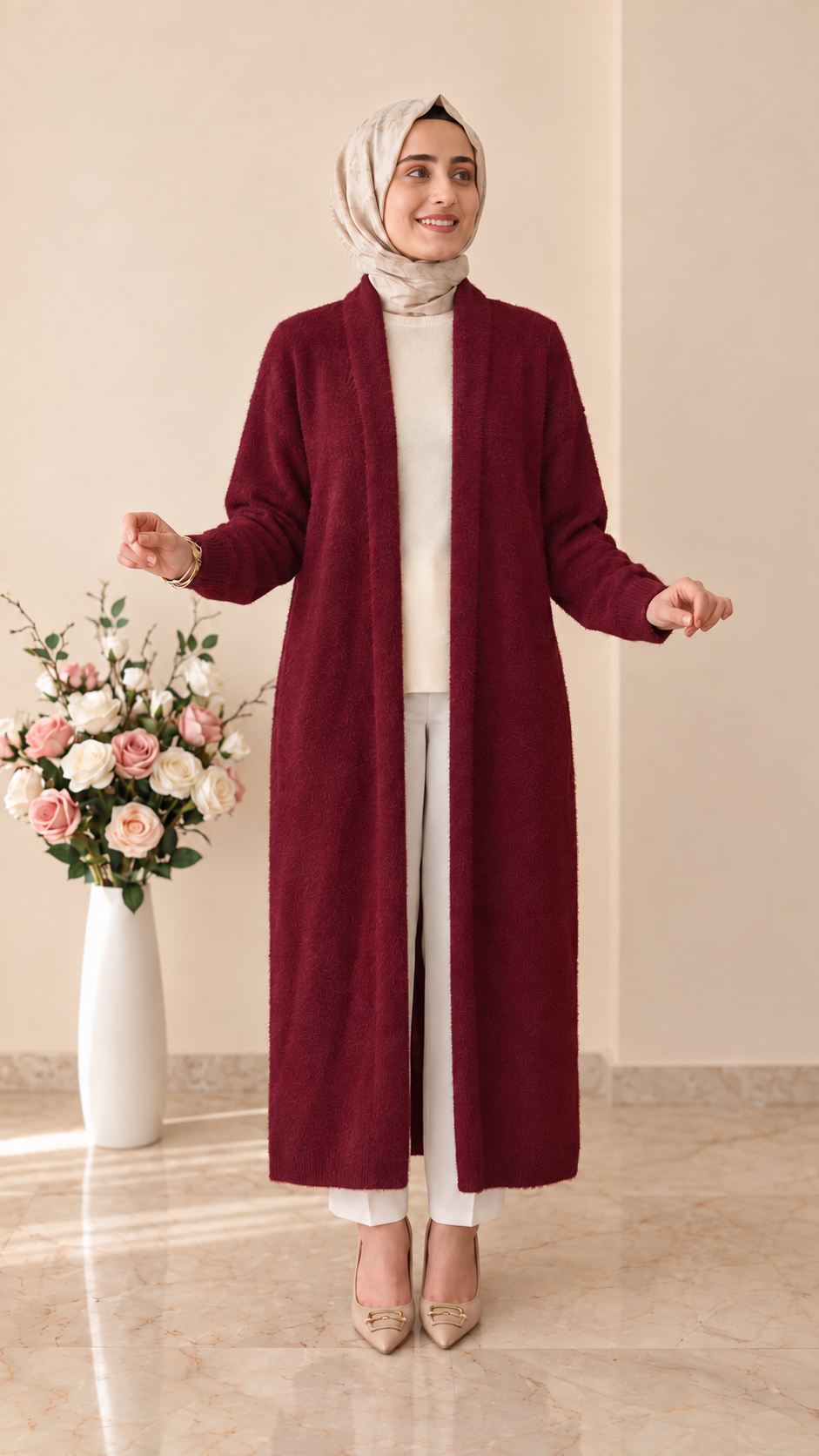 Beranisa Angora Uzun Hırka 3372