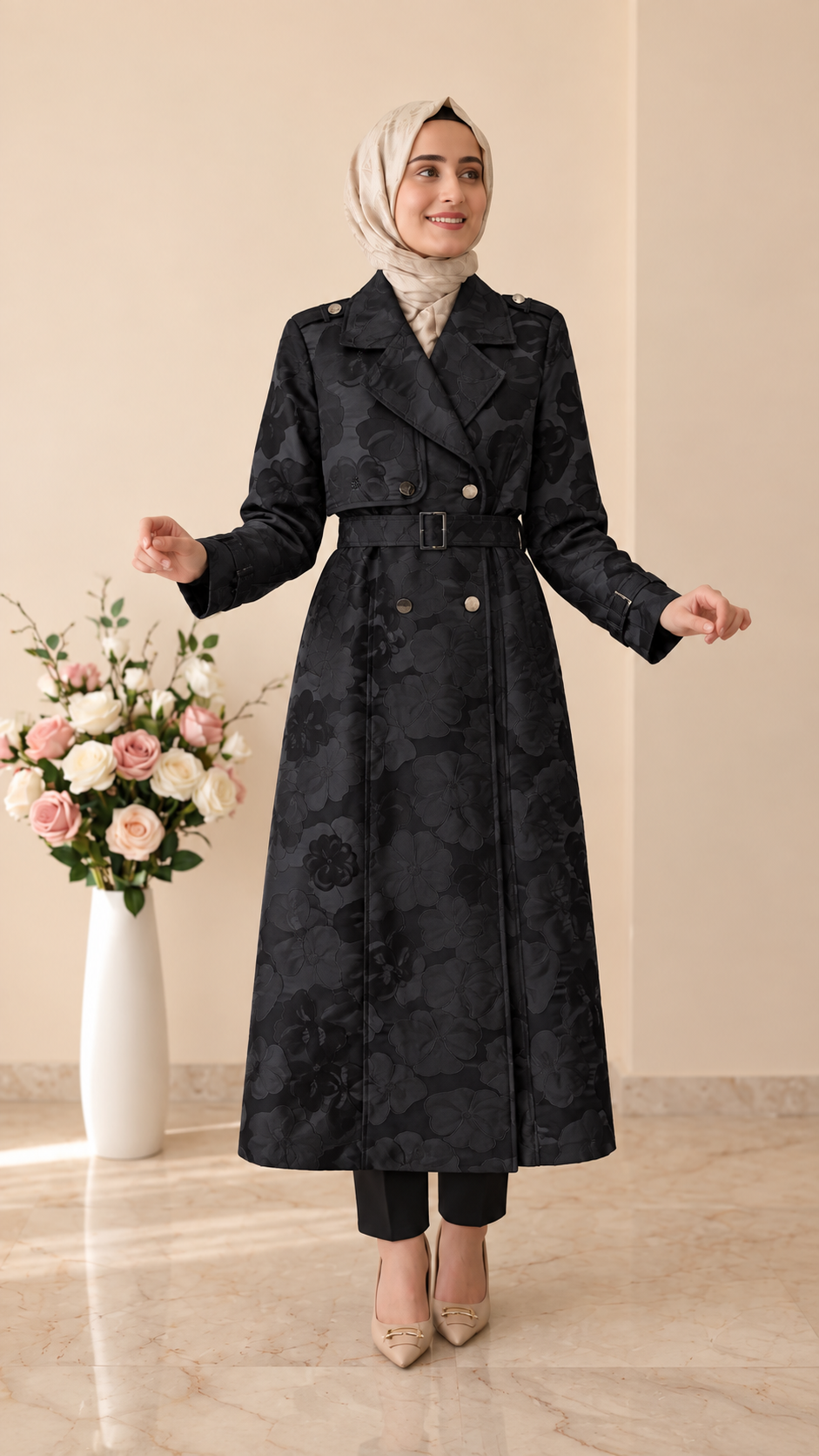 Ady Fashion Güllü Jakarlı Kap 2675