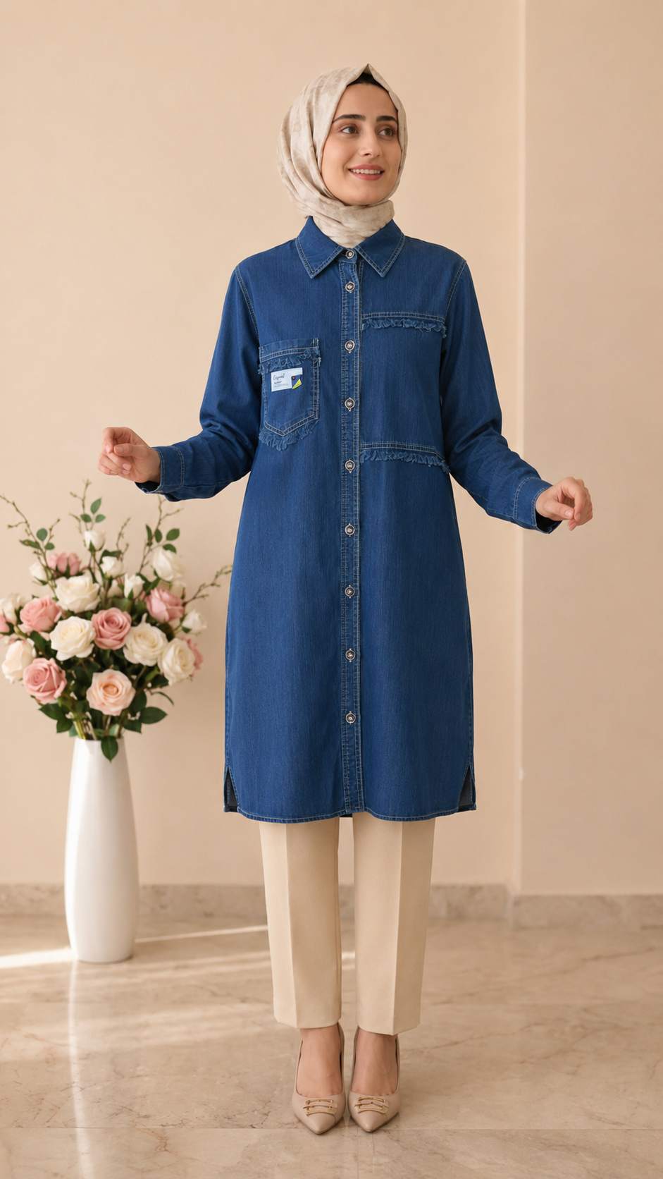 Doque Tensel Kot Tunik 3846