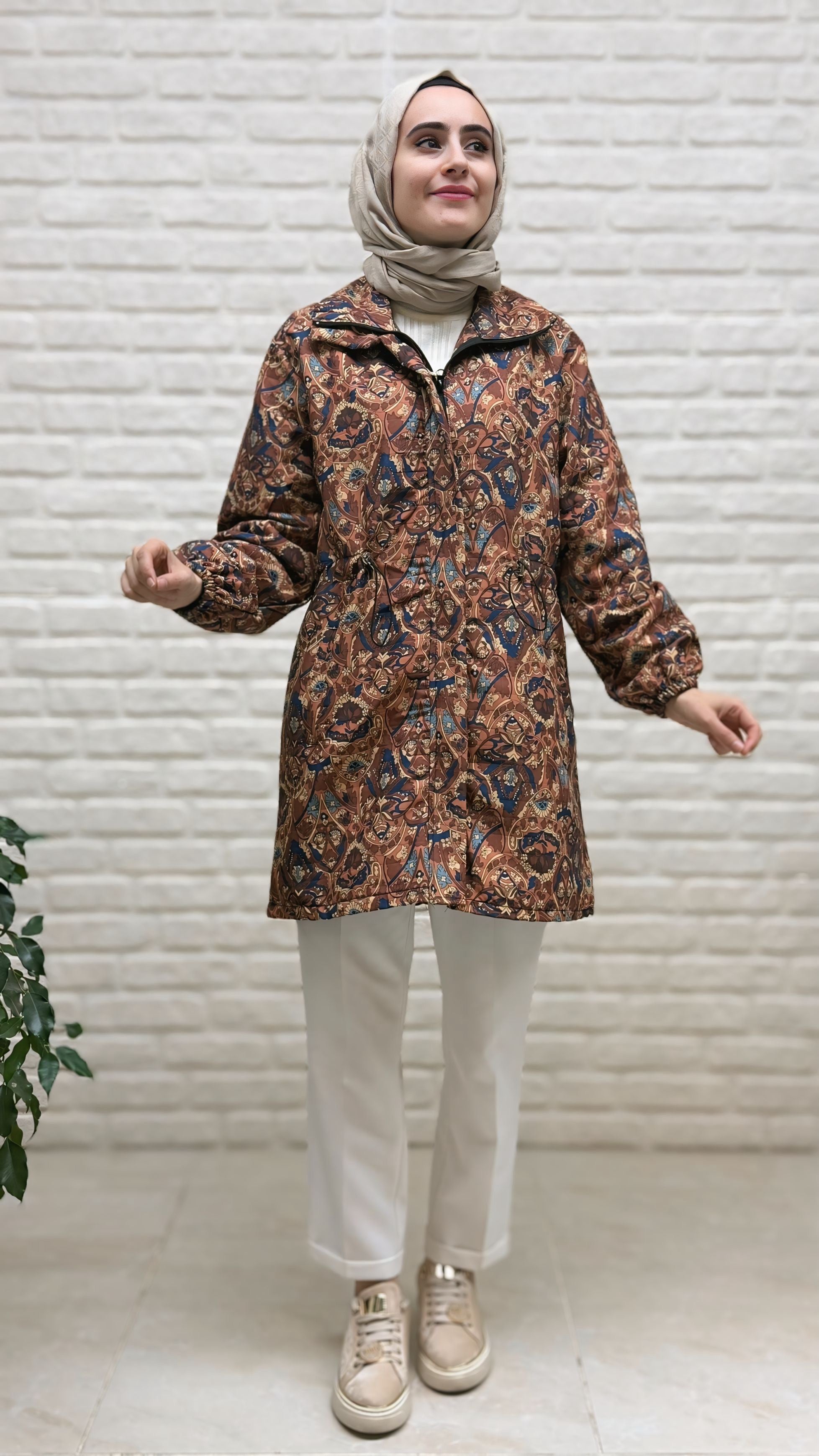 Beranisa Etnik Desen Ceket 3976