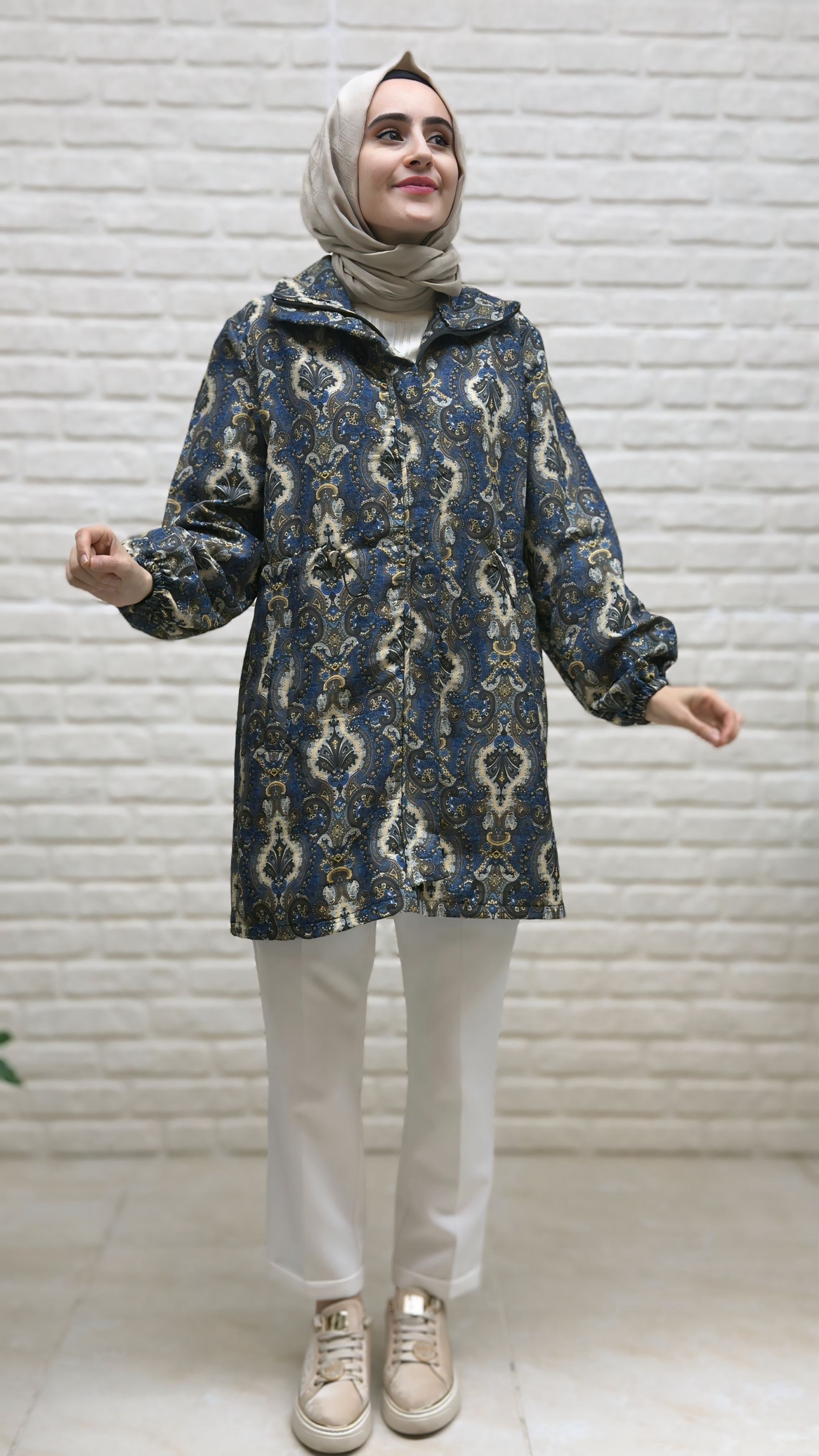 Beranisa Etnik Desen Ceket 3976