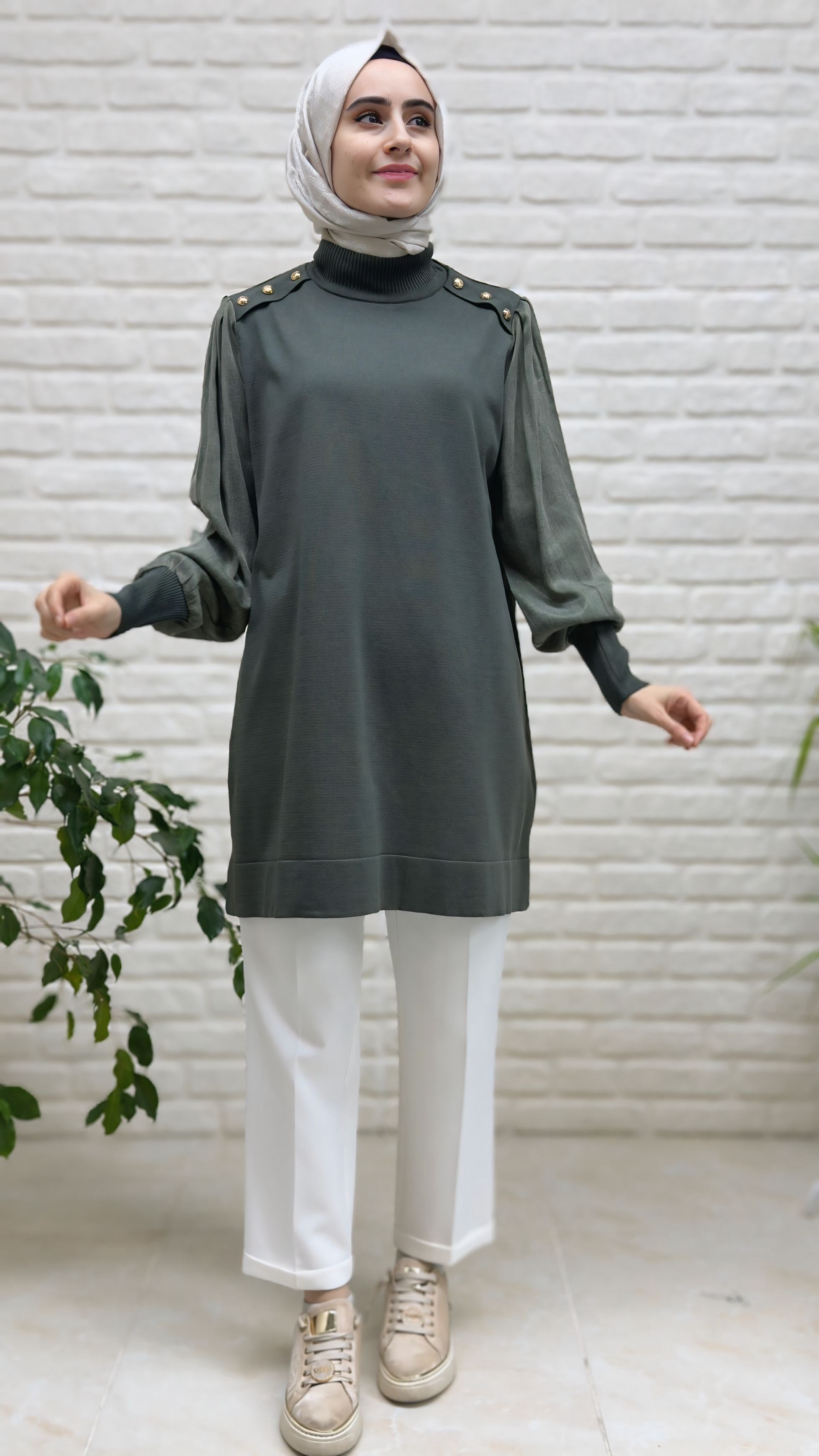 Beranisa İpek Kupra Tunik