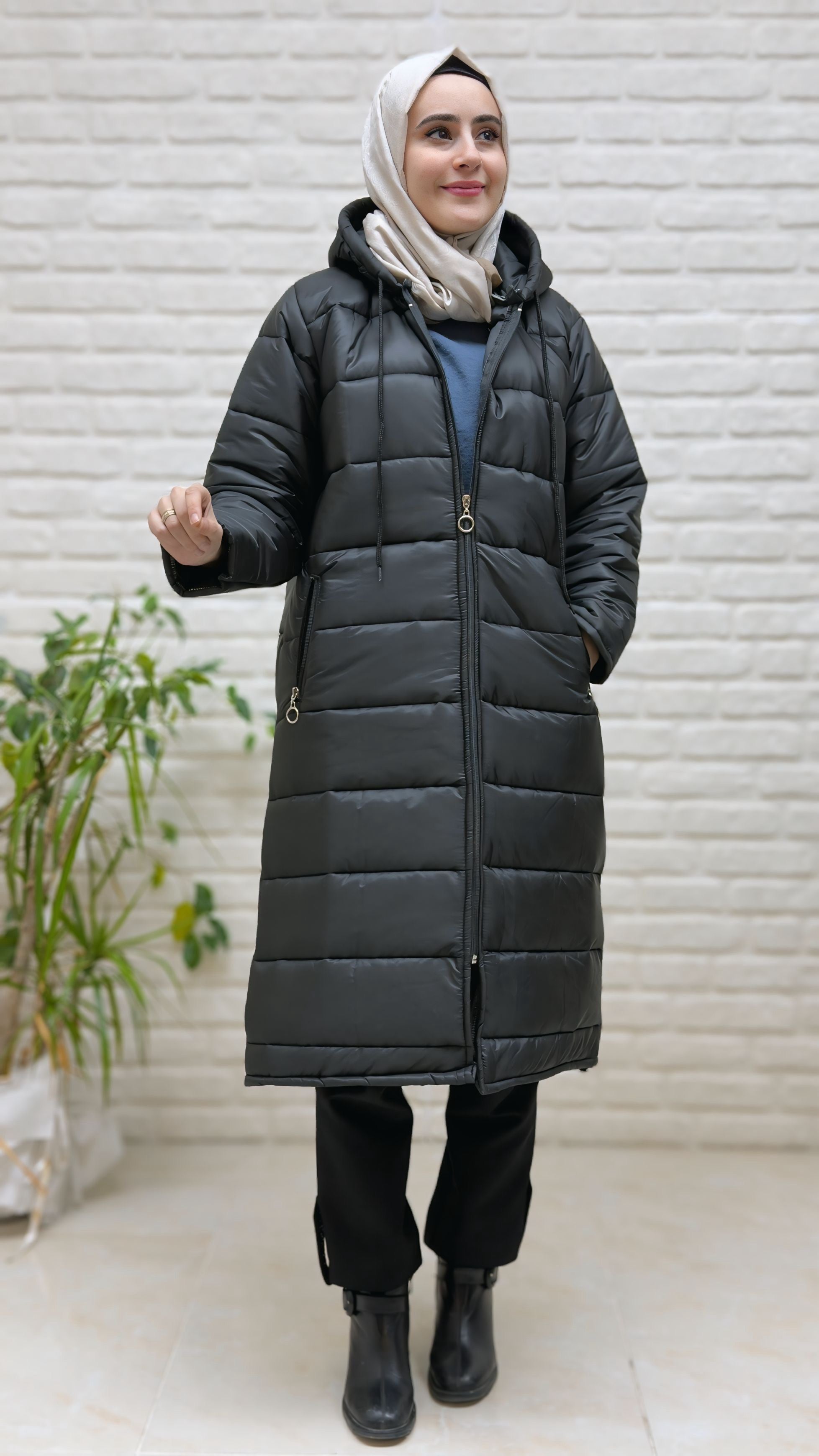 Beranisa İçi Dolgulu Kapşonlu Mont 4005