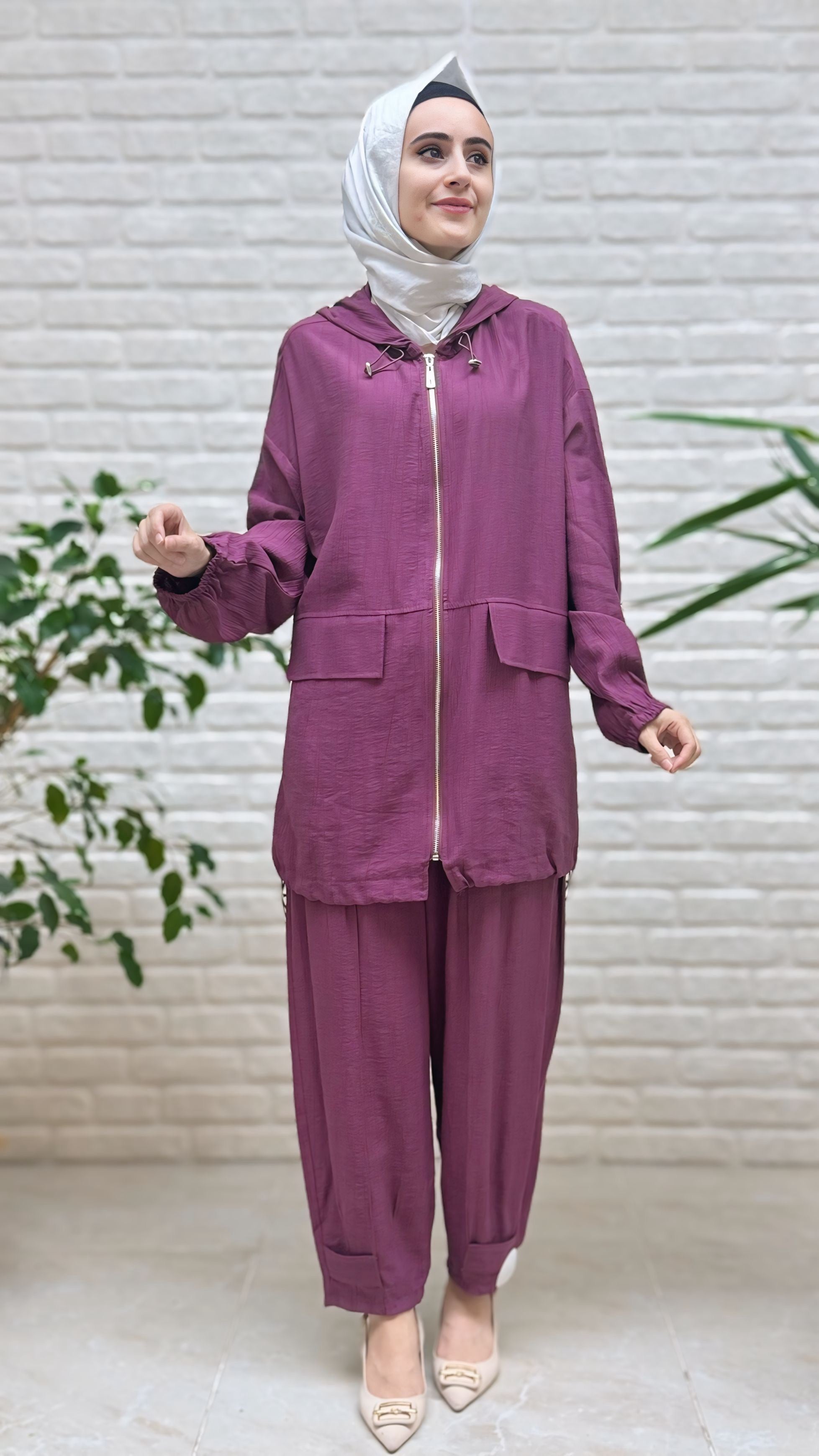 İkol Fermuarlı Bomber Takım 16416