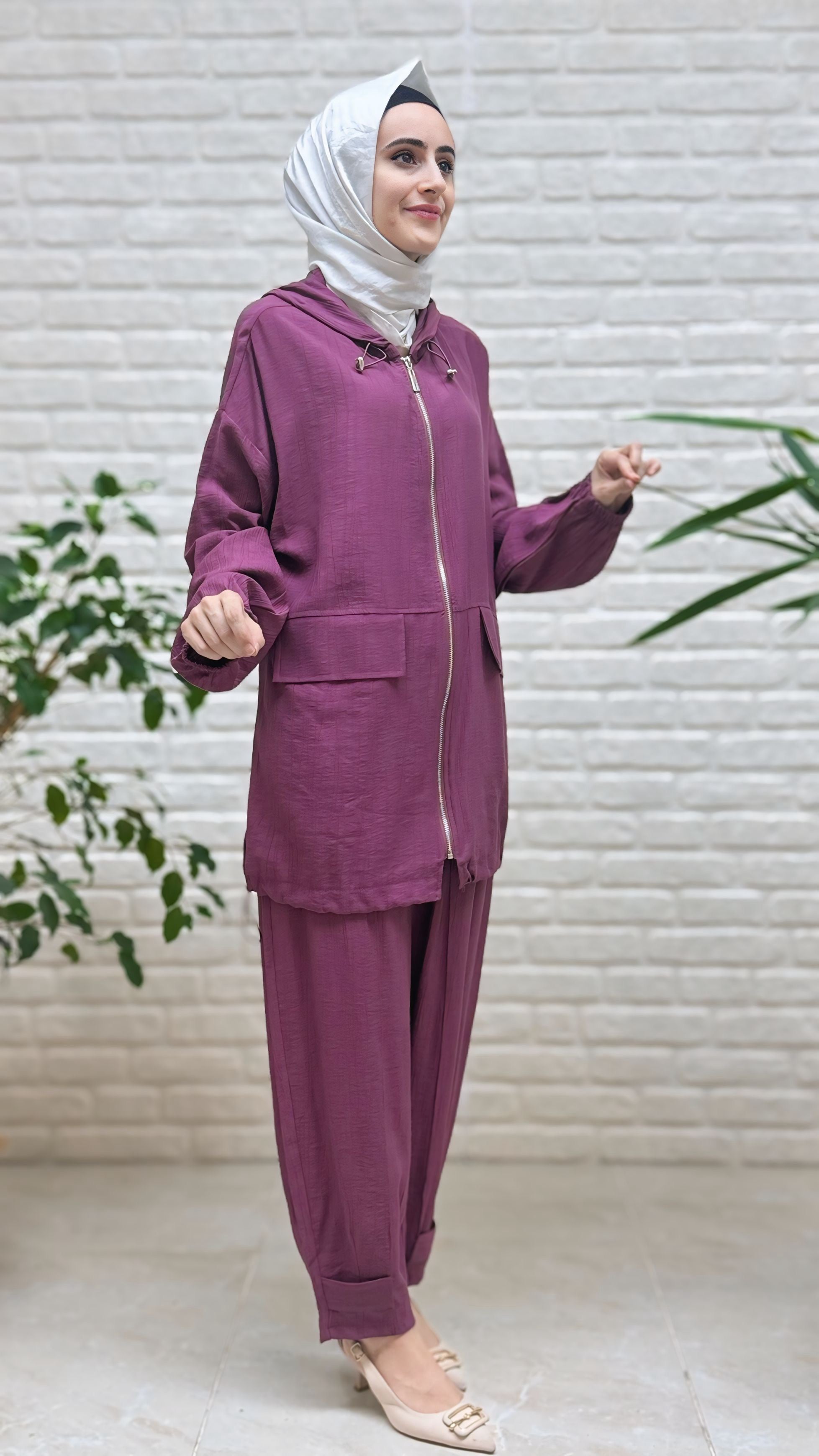 İkol Fermuarlı Bomber Takım 16416