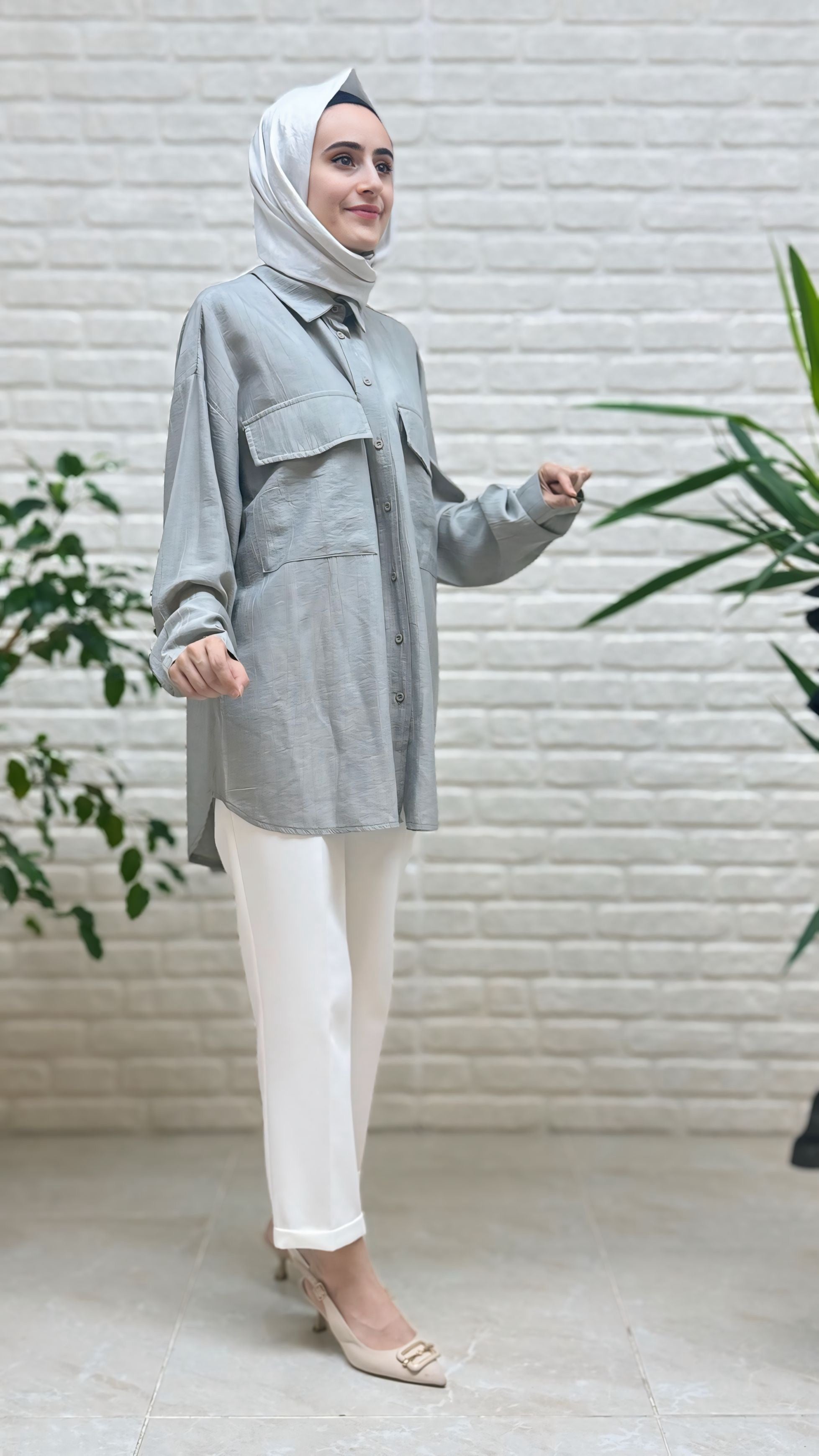 Eylül Oversize Gömlek 3926