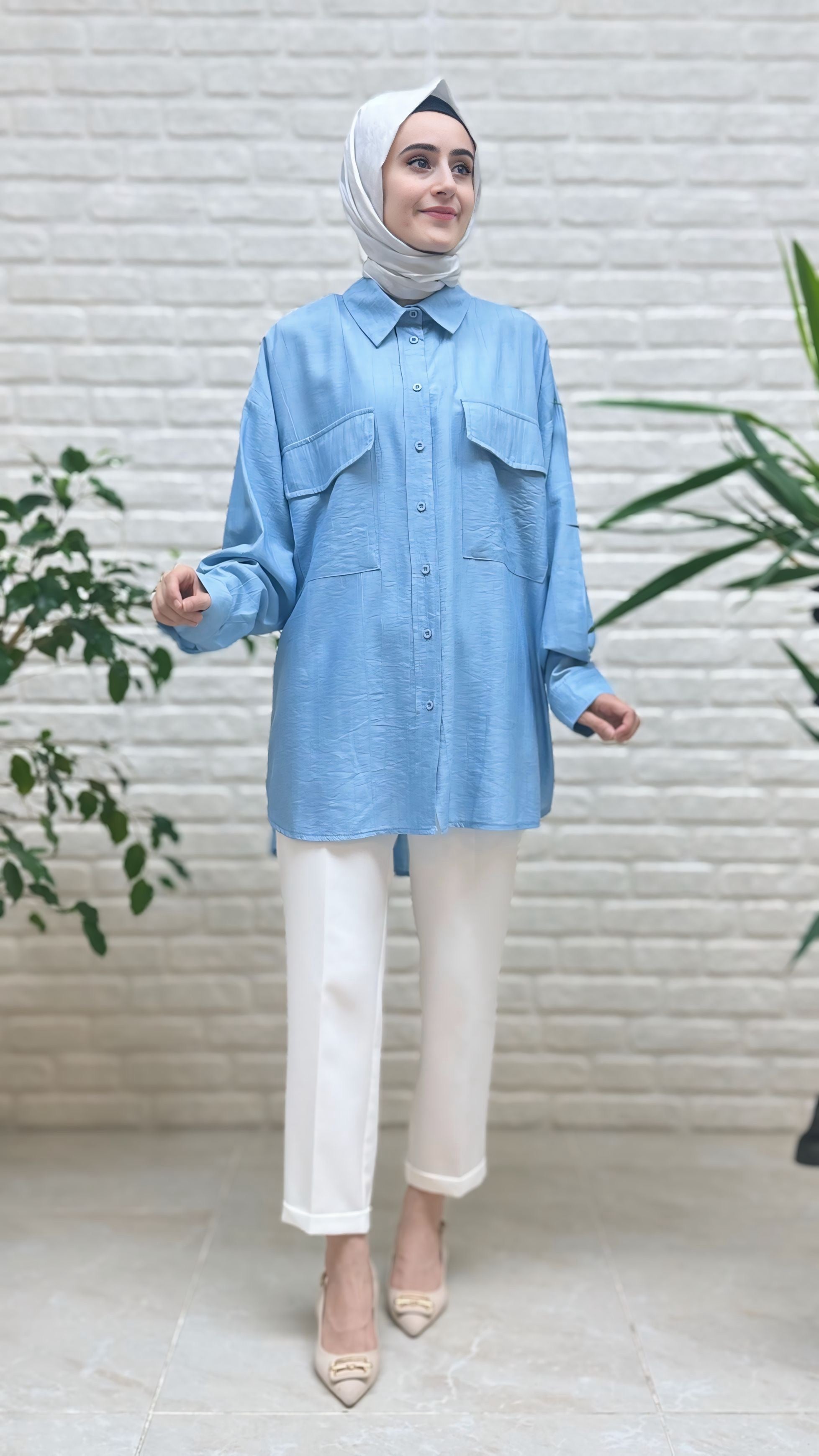 Eylül Oversize Gömlek 3926