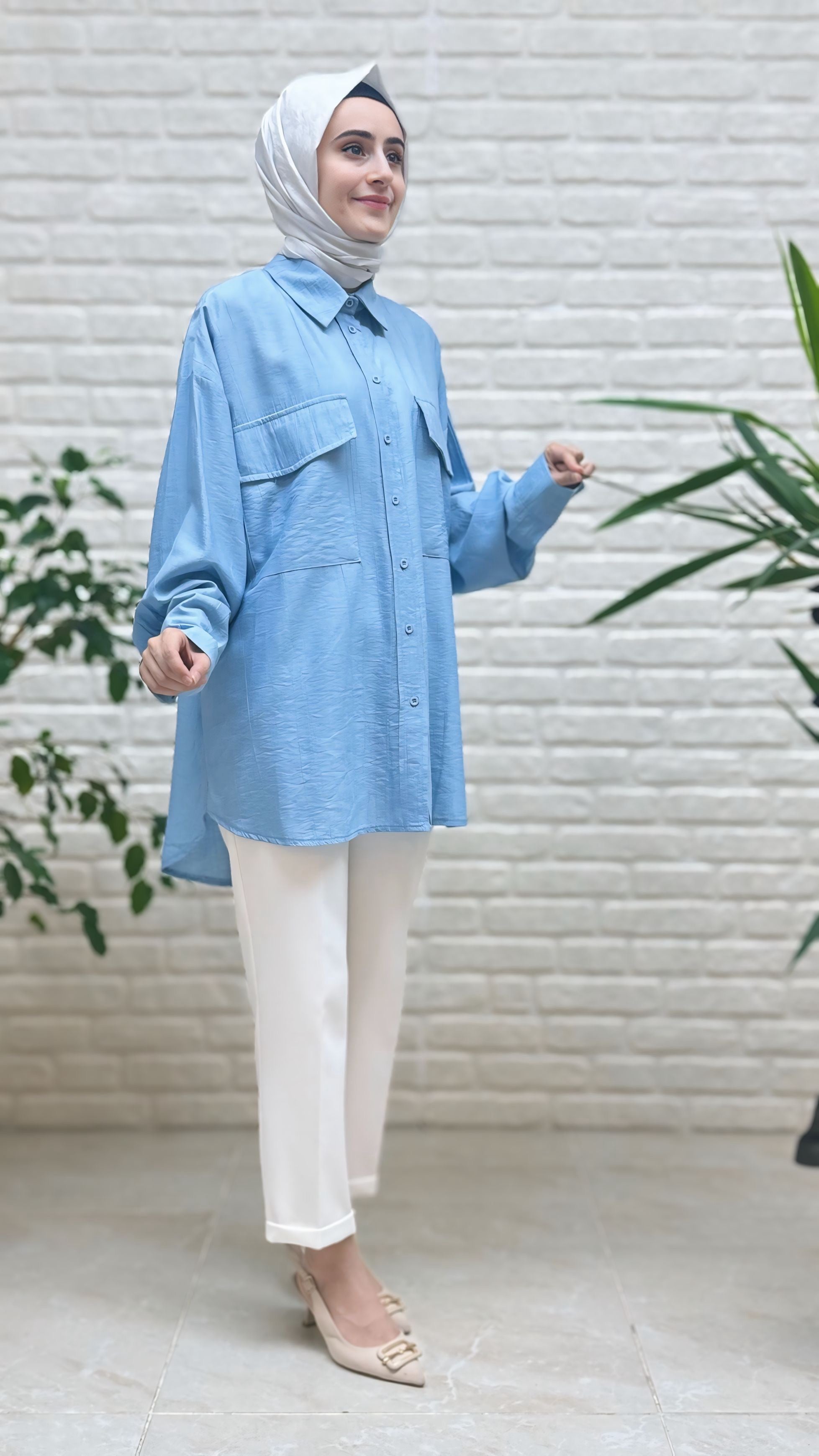 Eylül Oversize Gömlek 3926