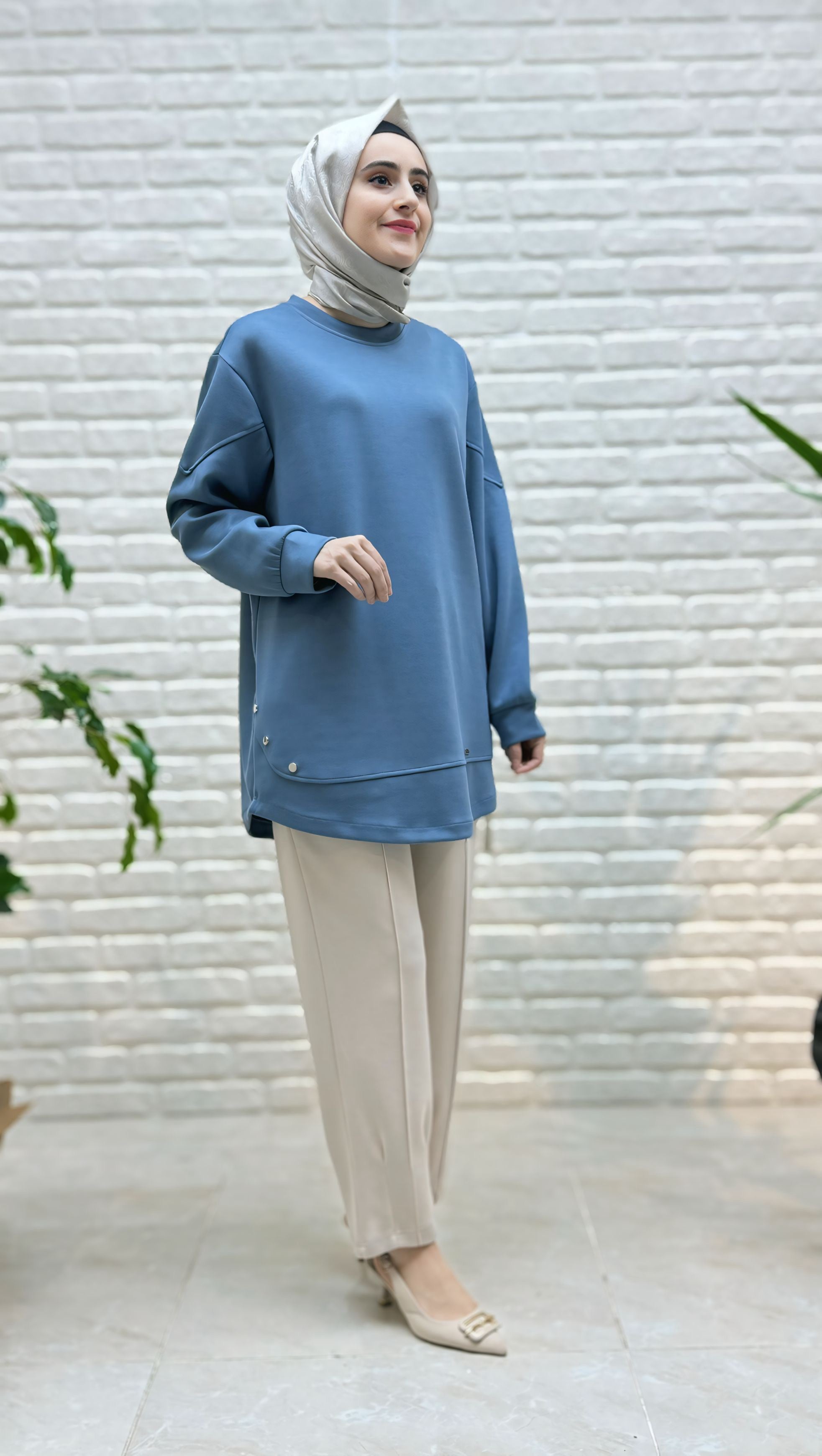 Simay Moda Dar Paça Pantolon 1048