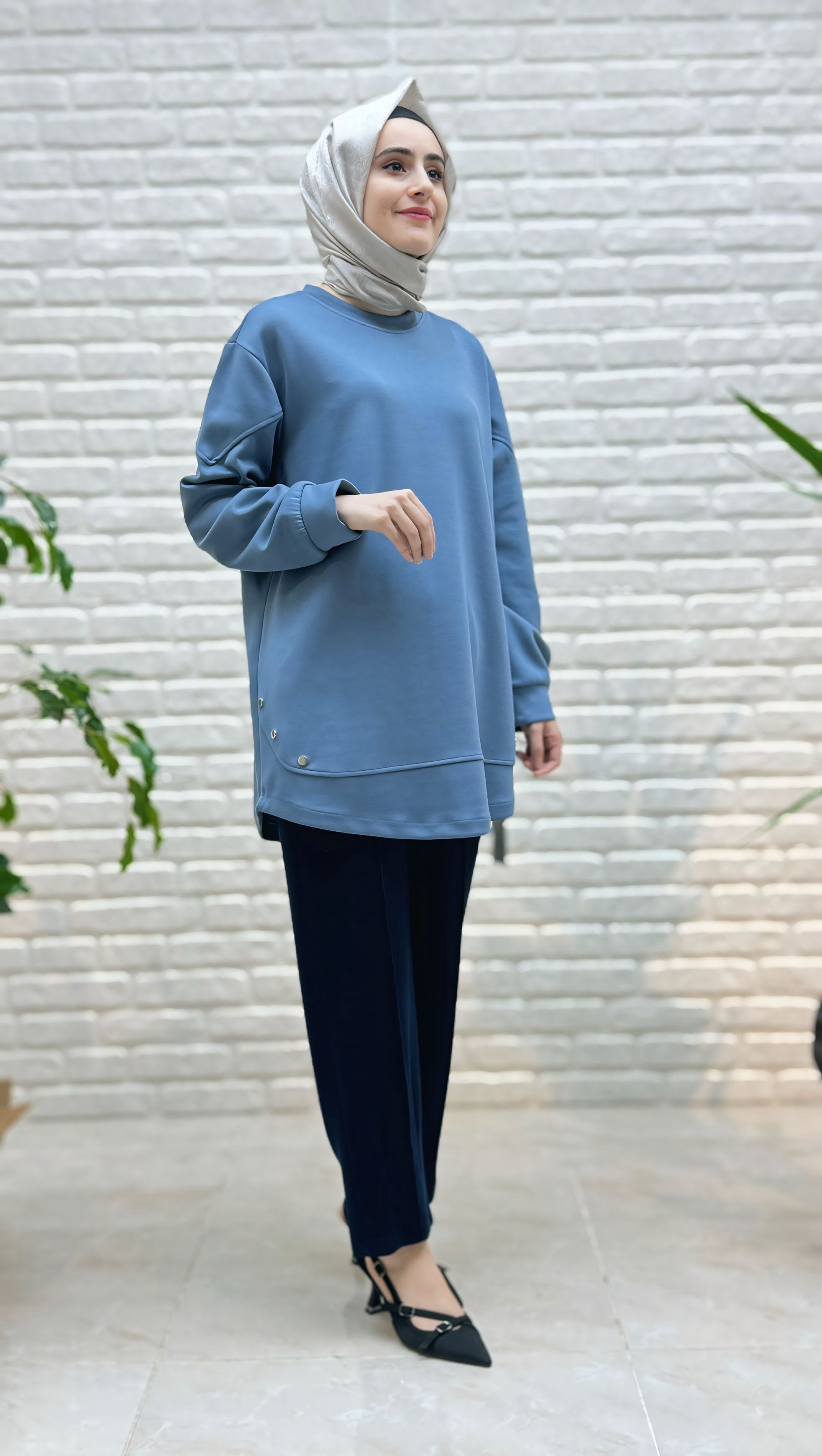 Simay Moda Dar Paça Pantolon 1048