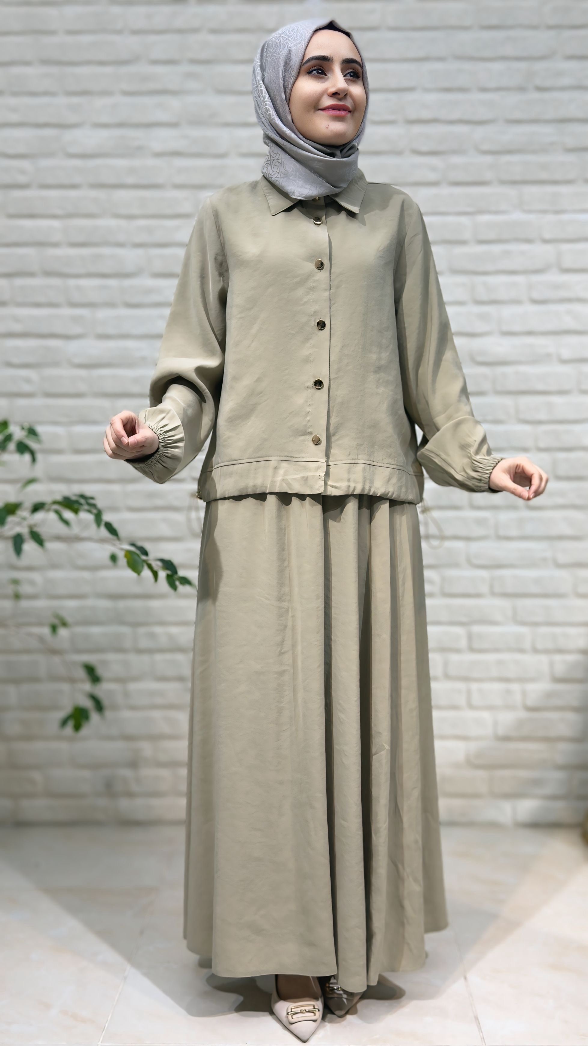 Güner Moda Etekli Takım 4008