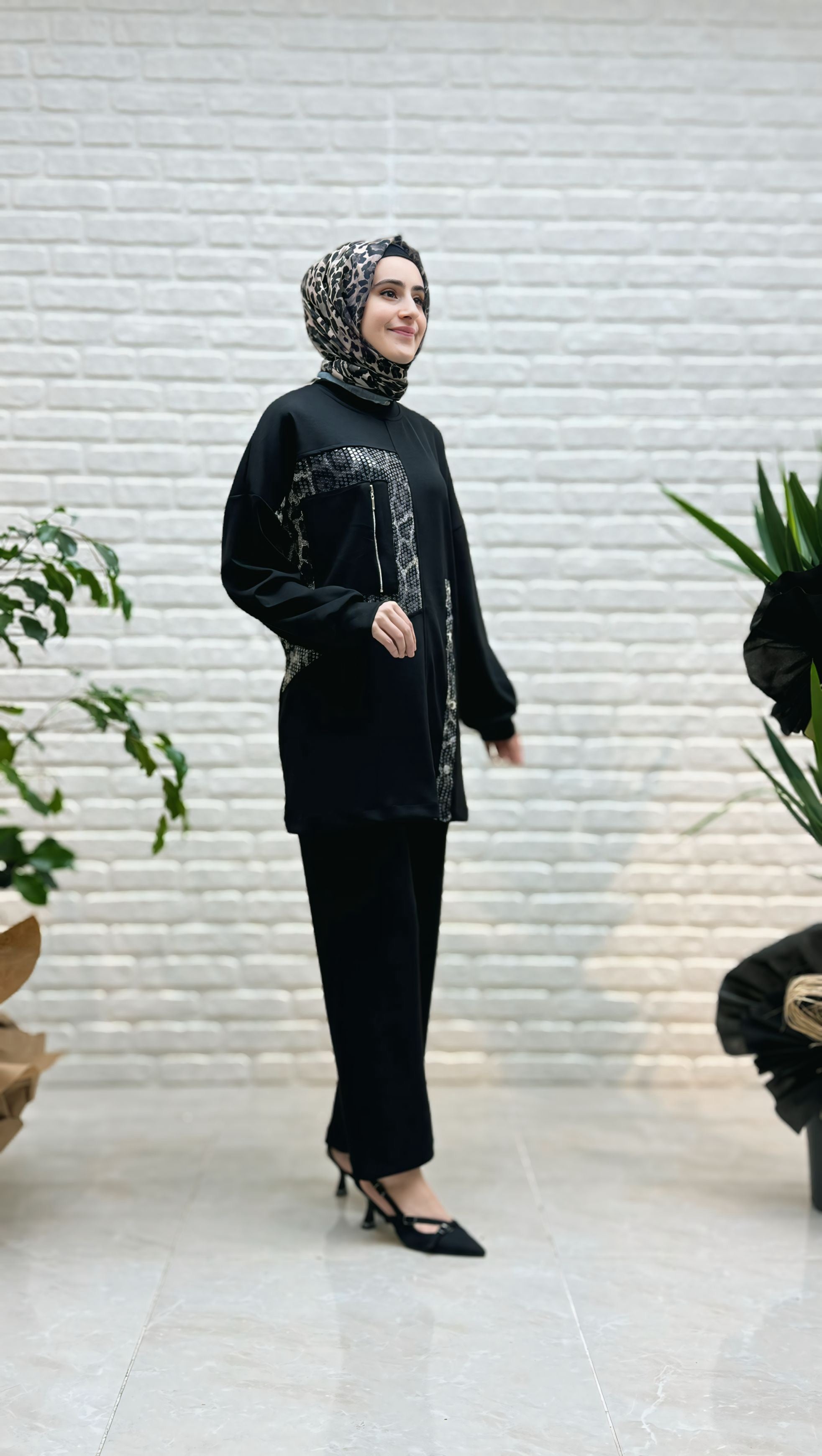 Mi Esse Pantolonlu Takım 8062