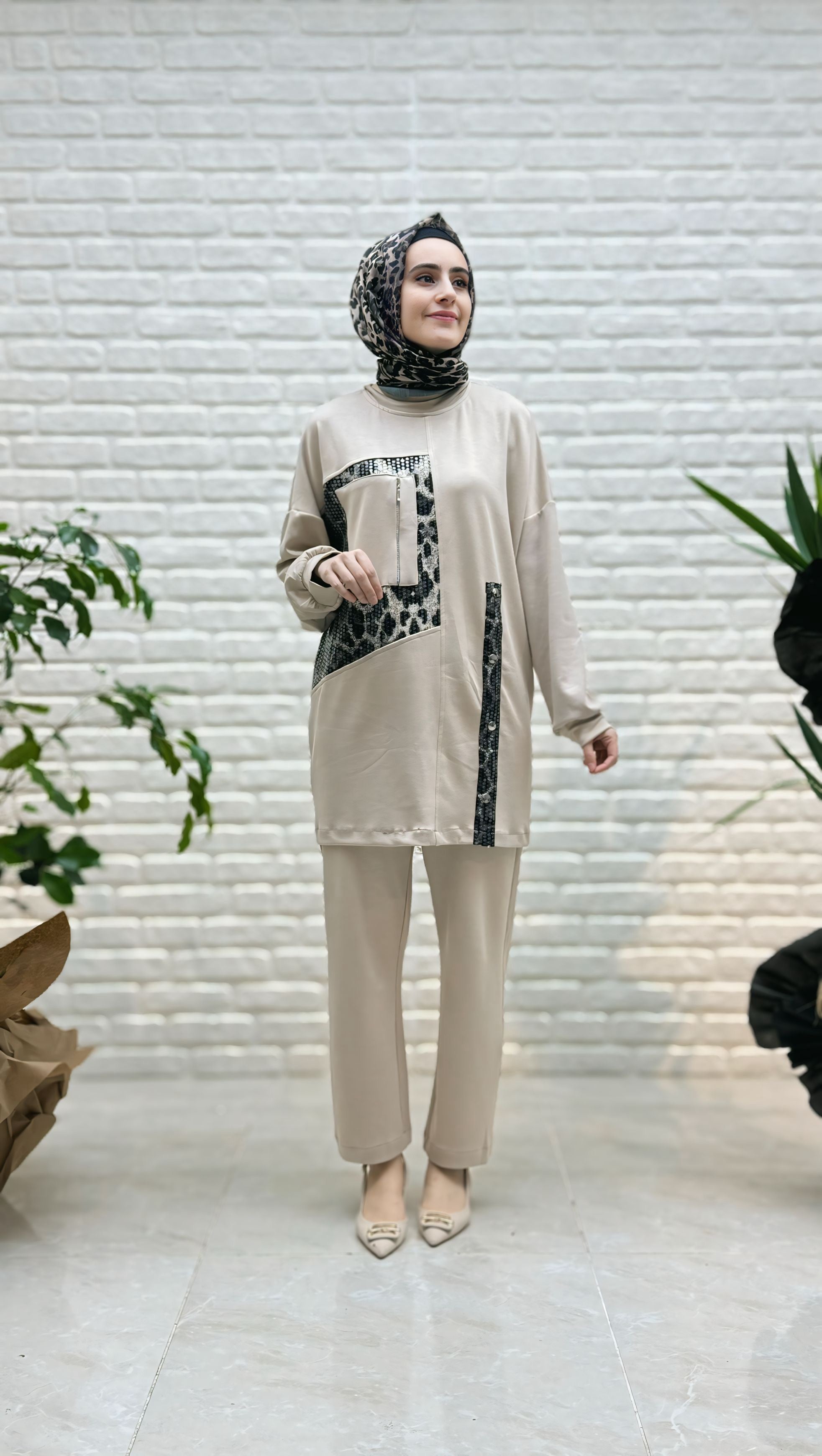 Mi Esse Pantolonlu Takım 8062