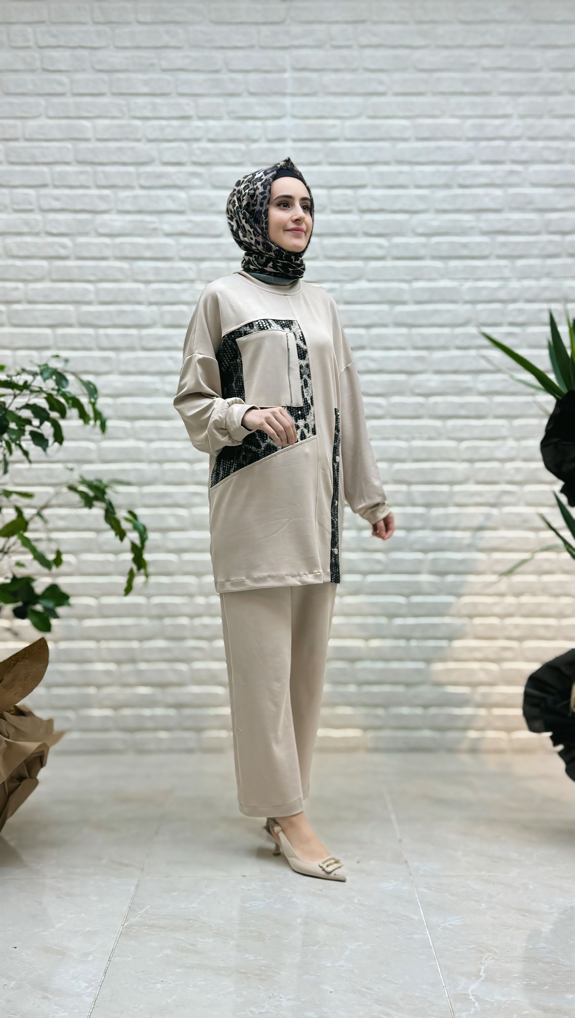 Mi Esse Pantolonlu Takım 8062