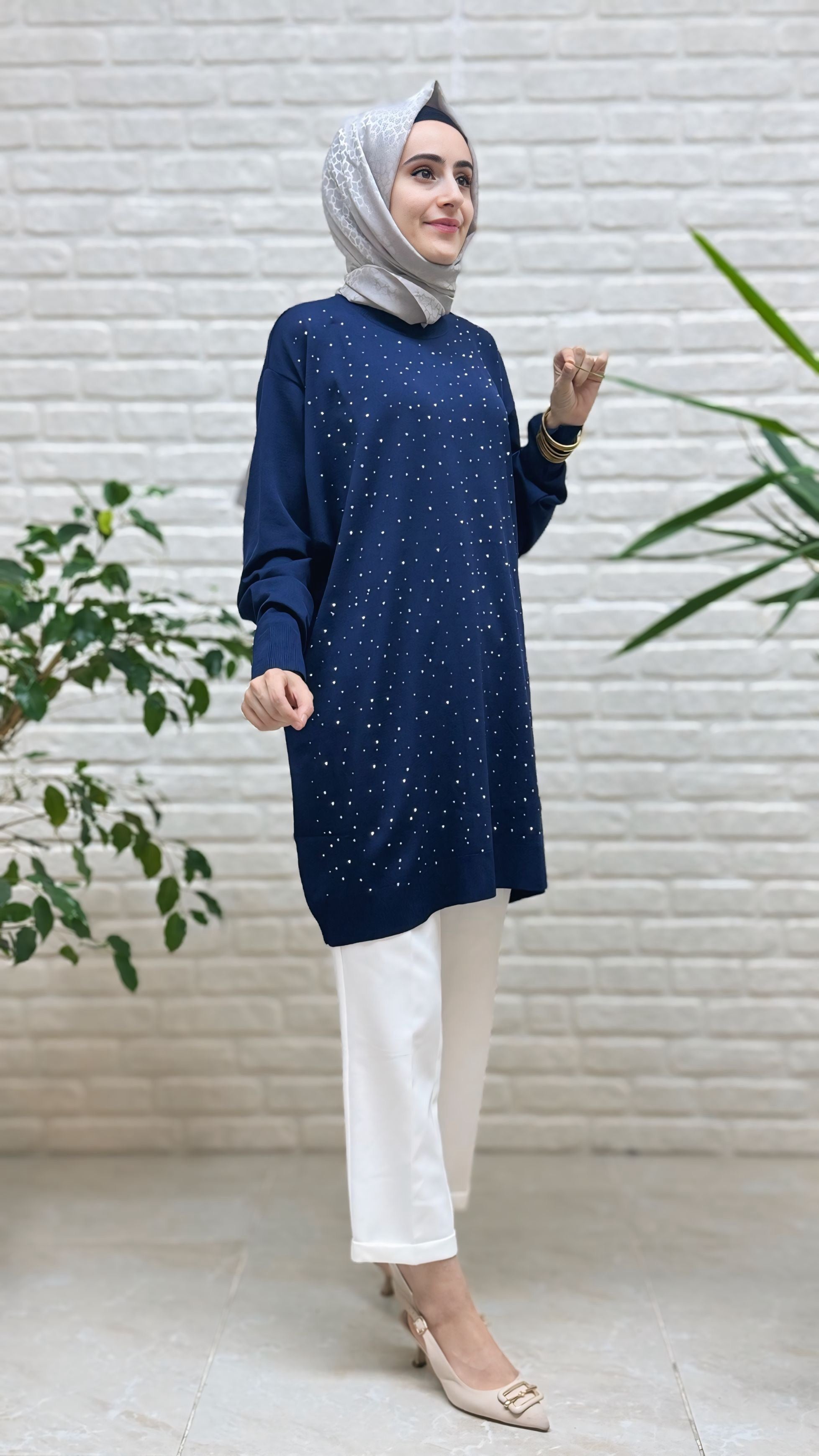 Beranisa Soğuk İp Tunik 3197