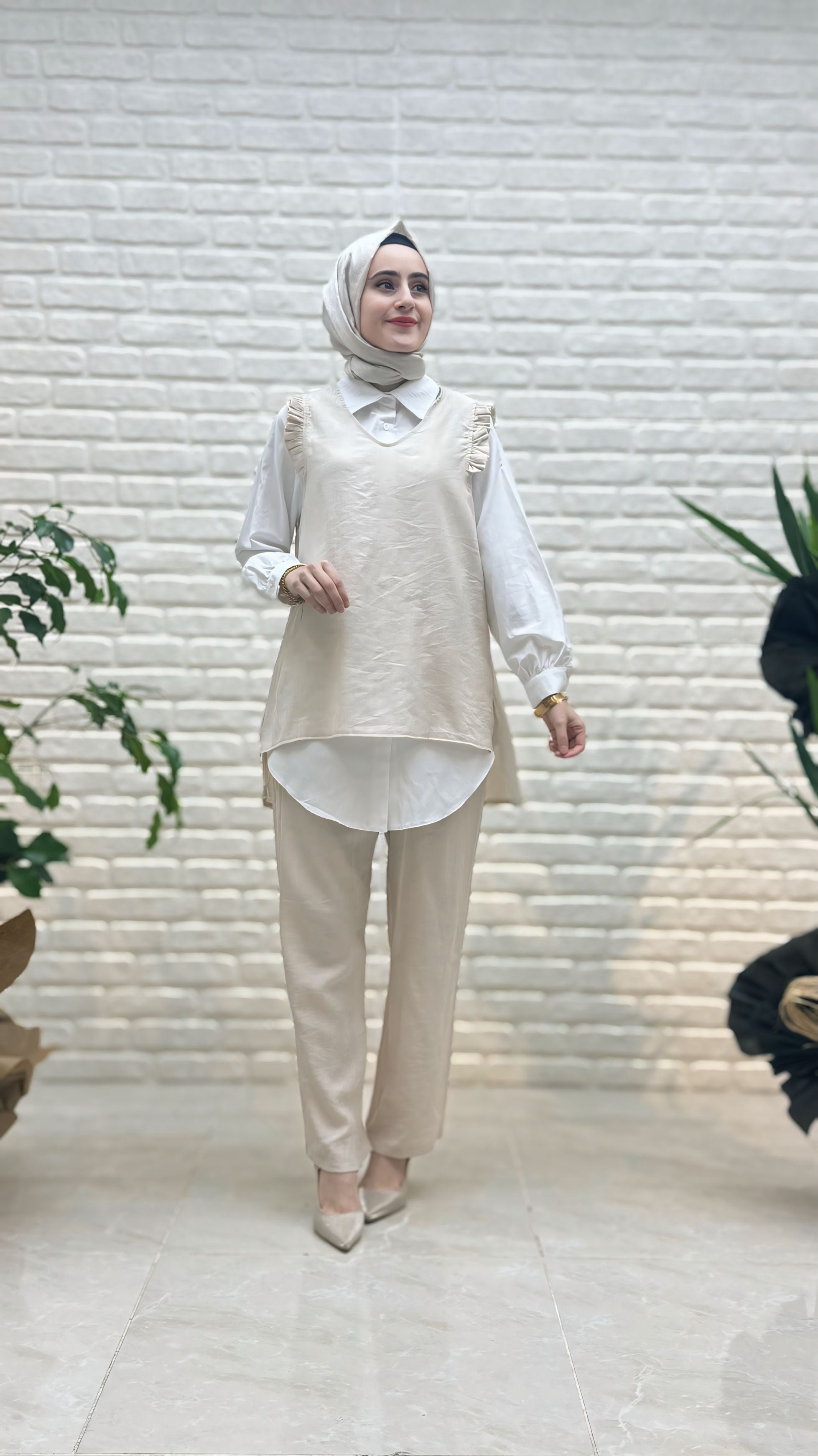 Kado Üçlü Pantolonlu Takım K8691