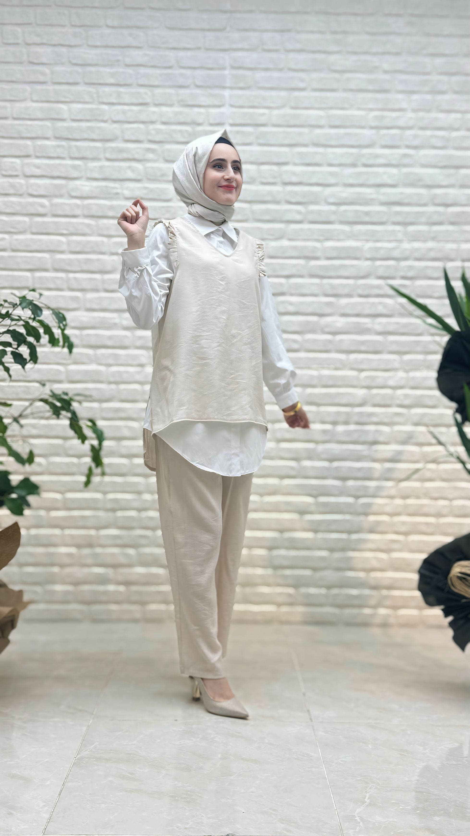 Kado Üçlü Pantolonlu Takım K8691