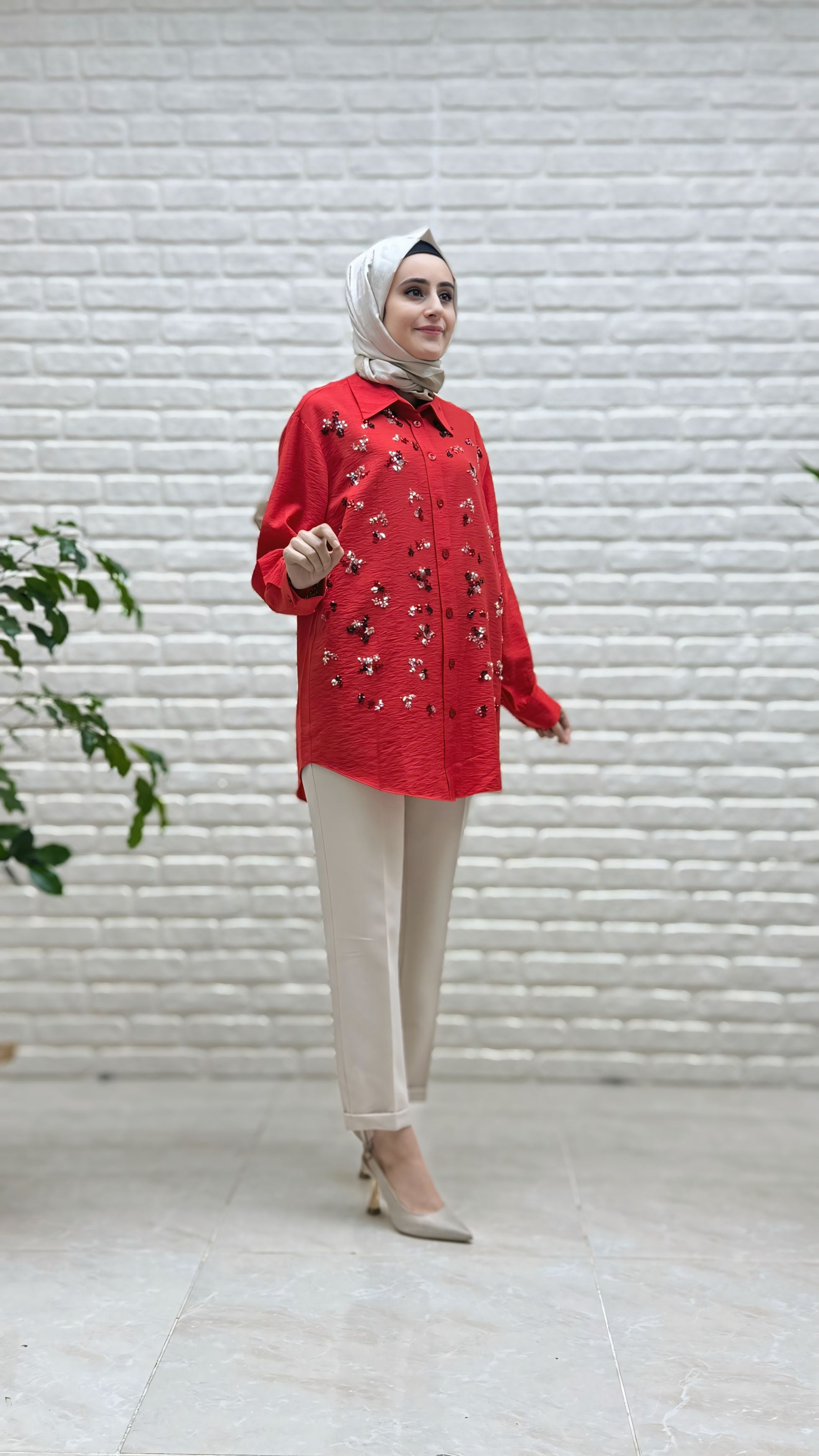 Tripen Pul İşlemeli Tunik 3030