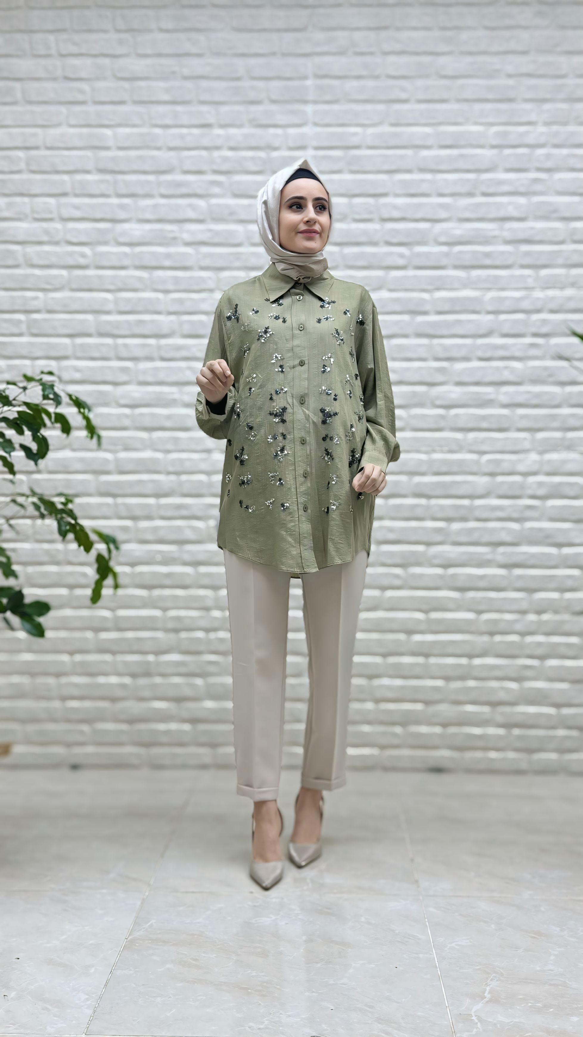 Tripen Pul İşlemeli Tunik 3030