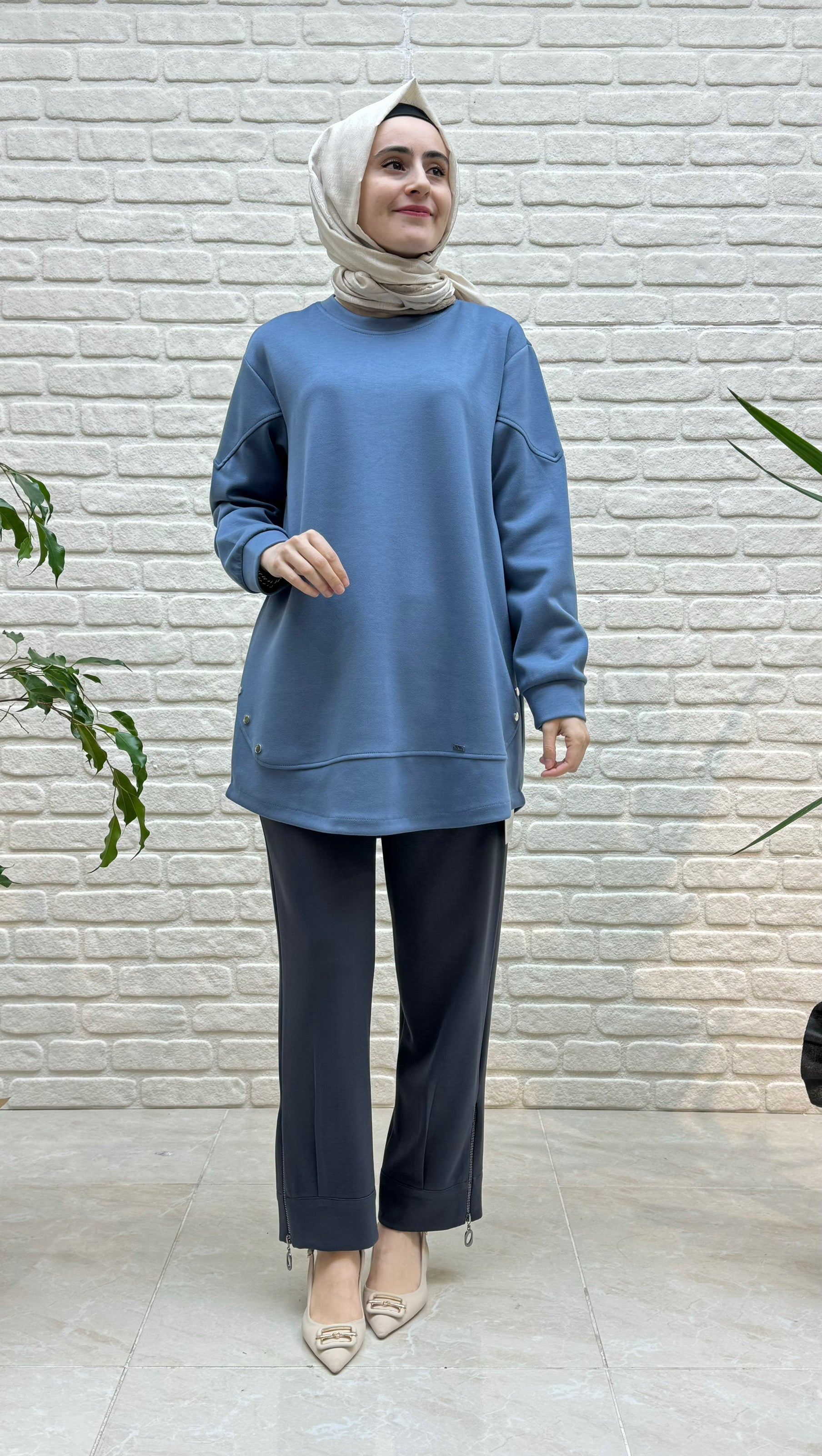 Simay Moda Fermuarlı Oysho Pantolon 3840