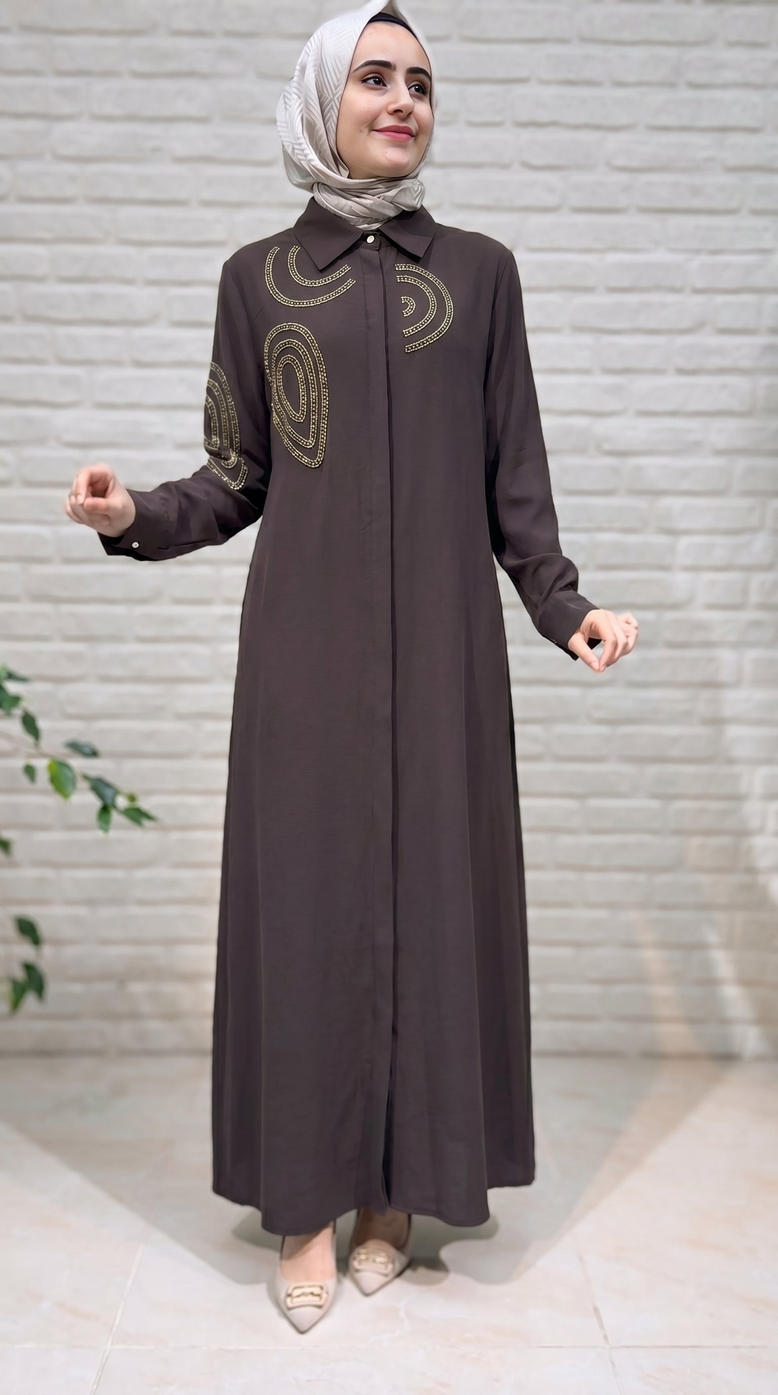 Stella Taş Detaylı Elbise 1502