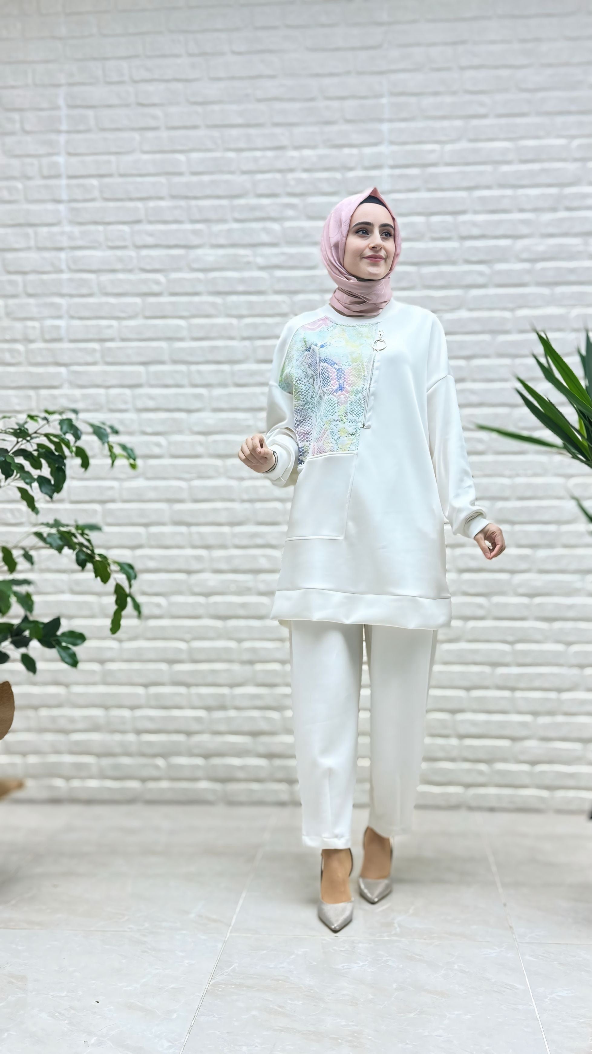 Puane Pantolonlu Takım 8476