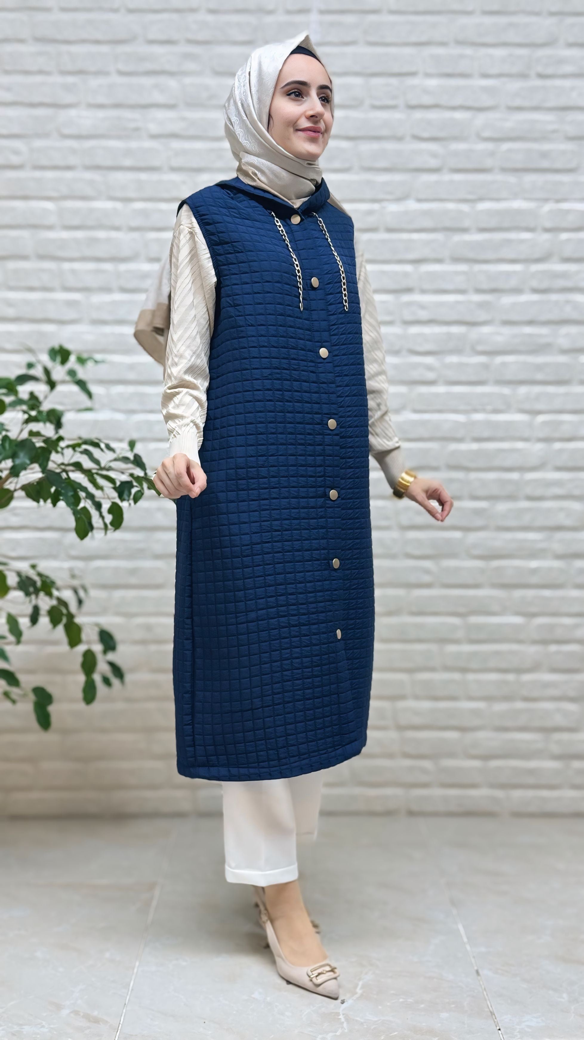 Kado Kapşonlu Kapitone Yelek 257190