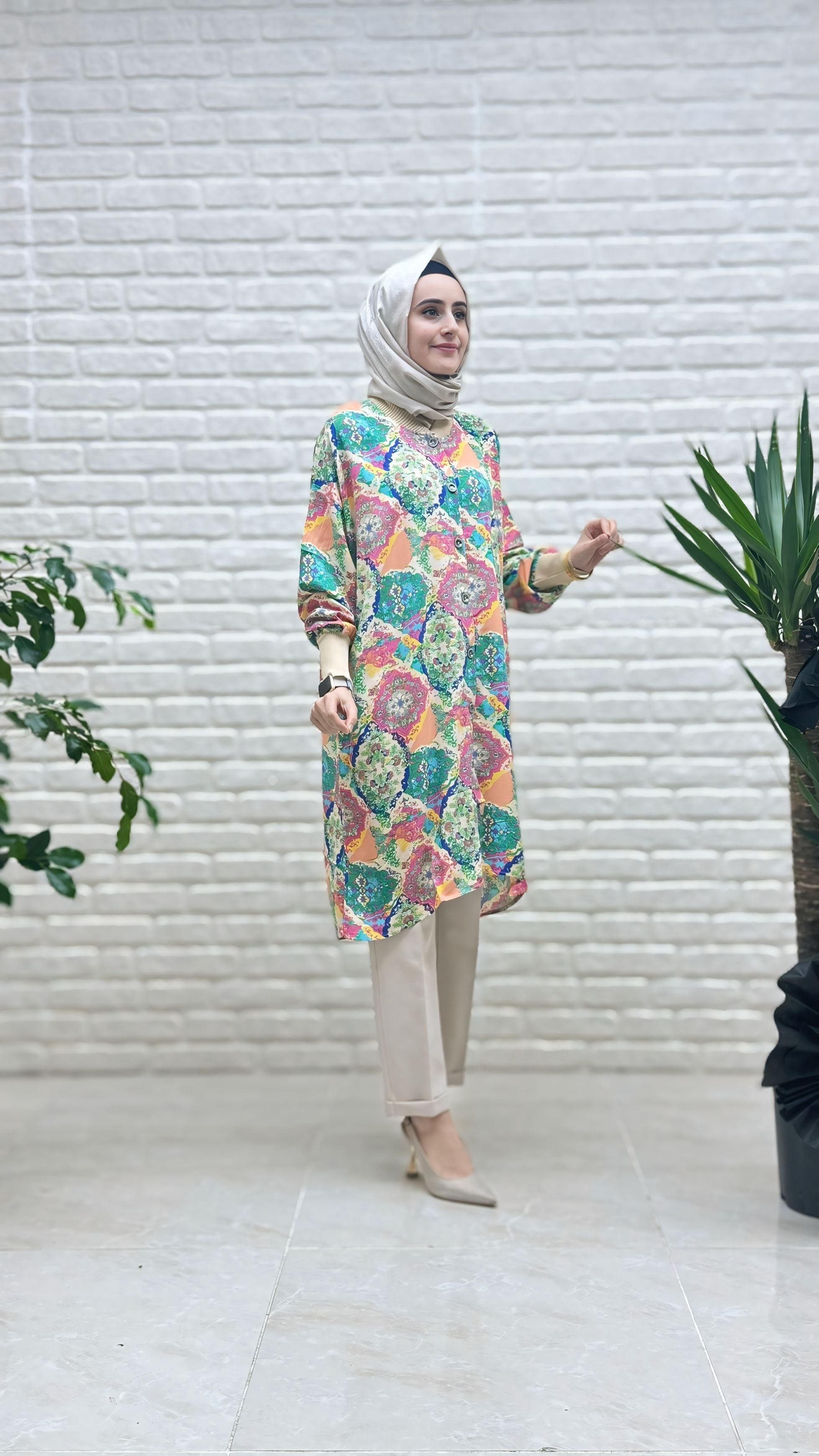 Beranisa %100 Pamuklu Viskon Tunik 3869