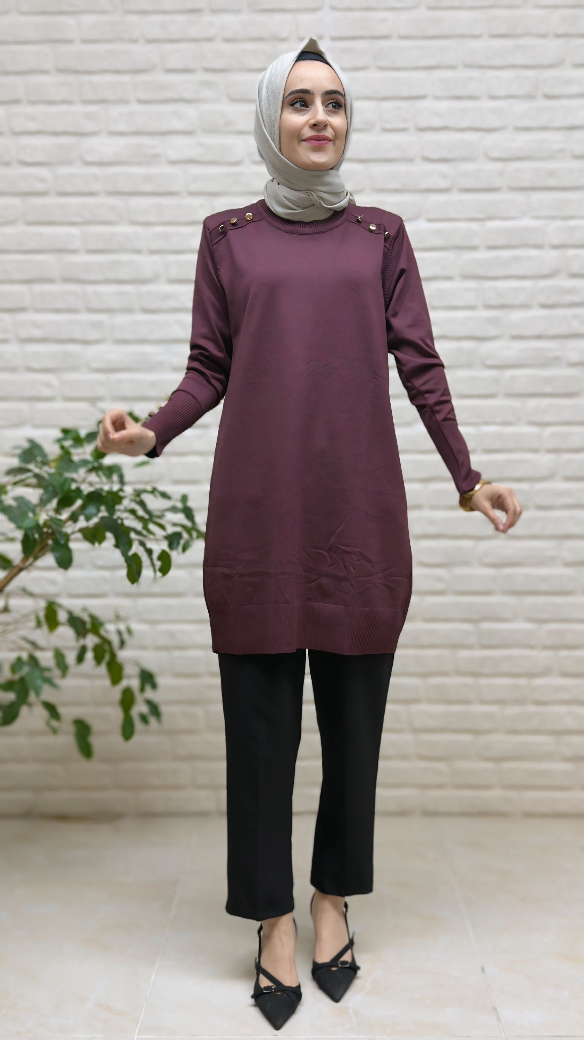 Beranisa Double Krep Pantolon 3961