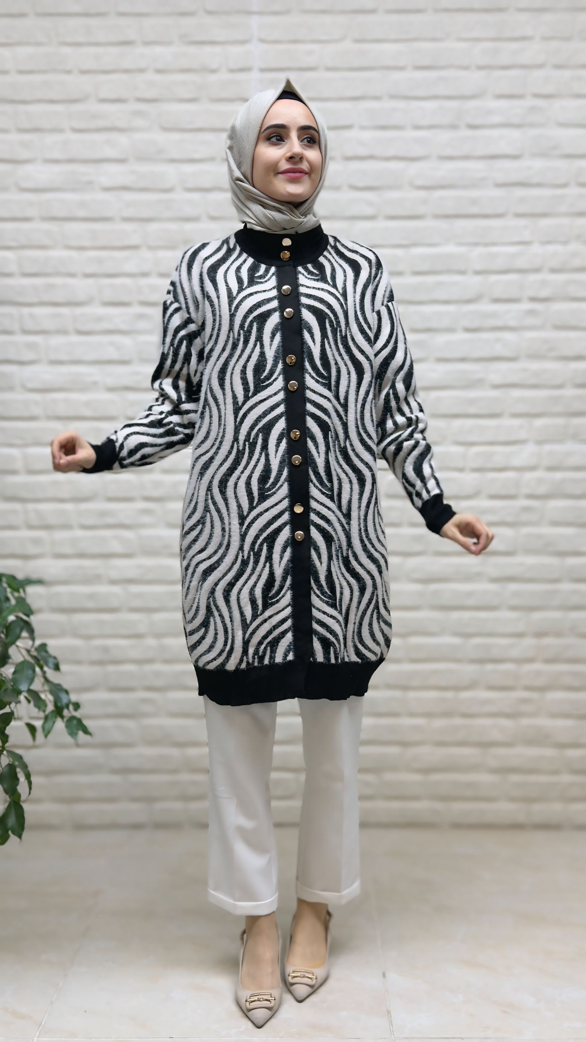 Novalüks Angora Merserize Hırka 3286