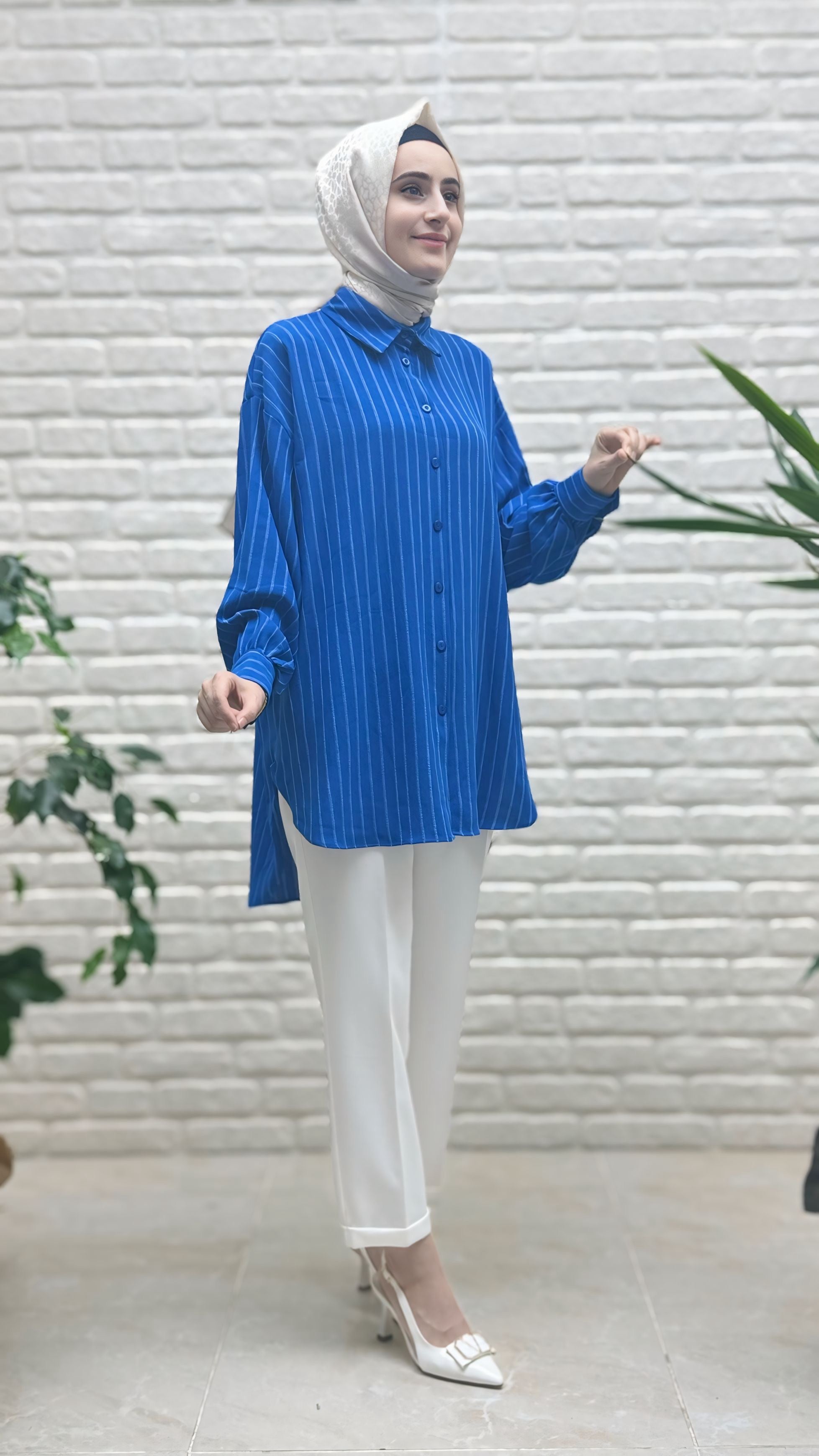 Eylül Çizgili Linda Tunik 1573