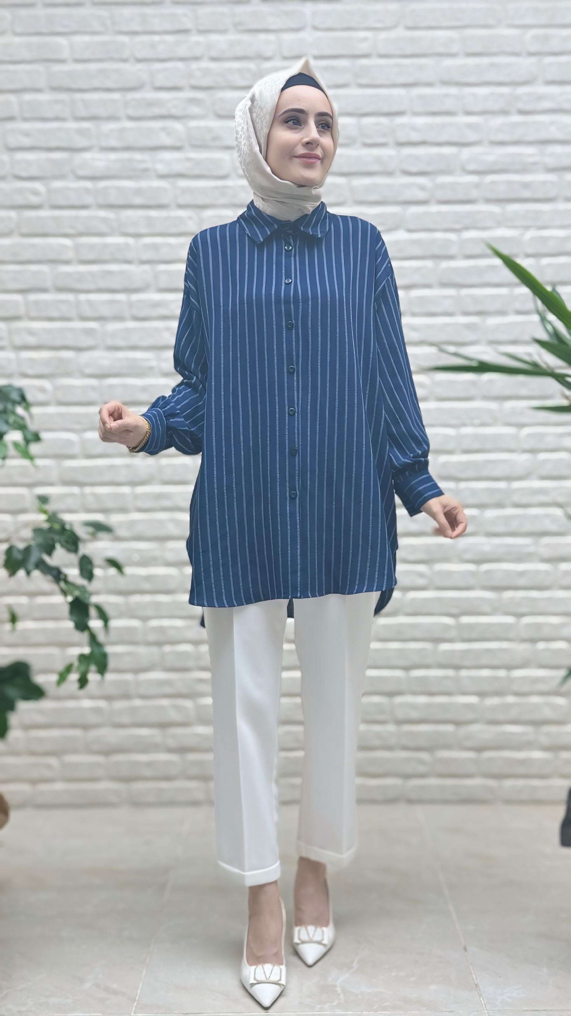 Eylül Çizgili Linda Tunik 1573