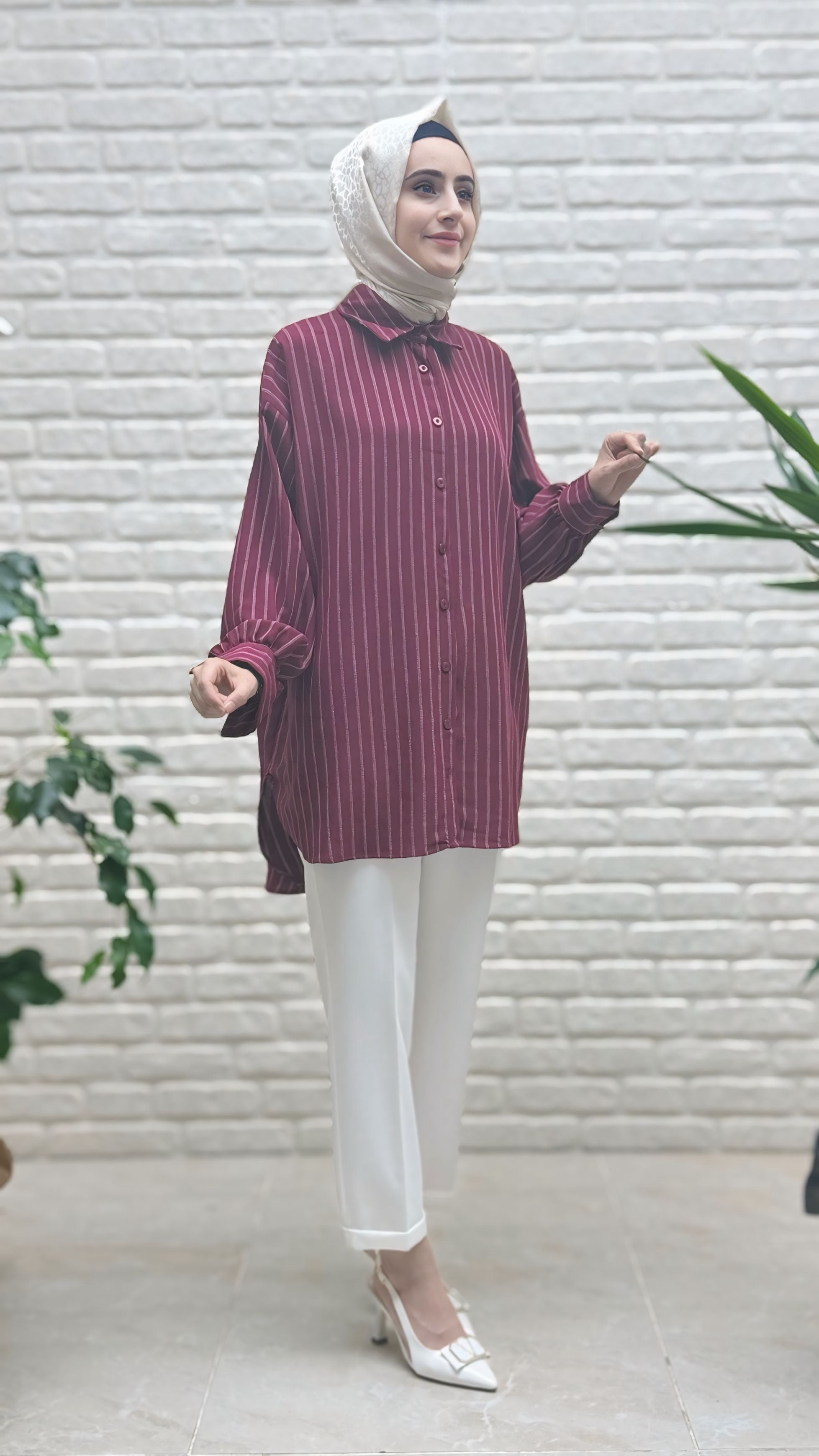 Eylül Çizgili Linda Tunik 1573