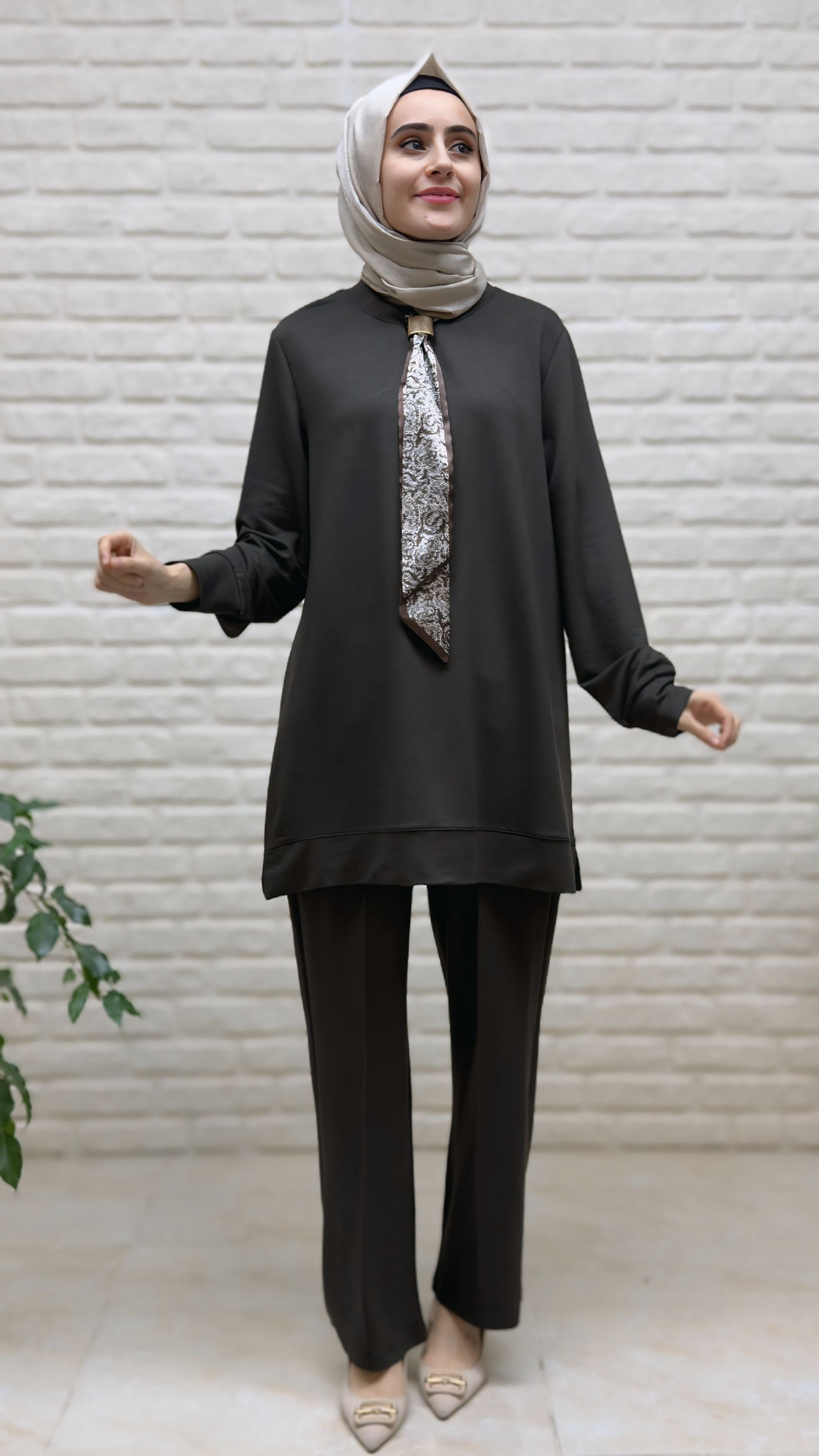 Kado Kravatlı Pantolonlu Takım 257647