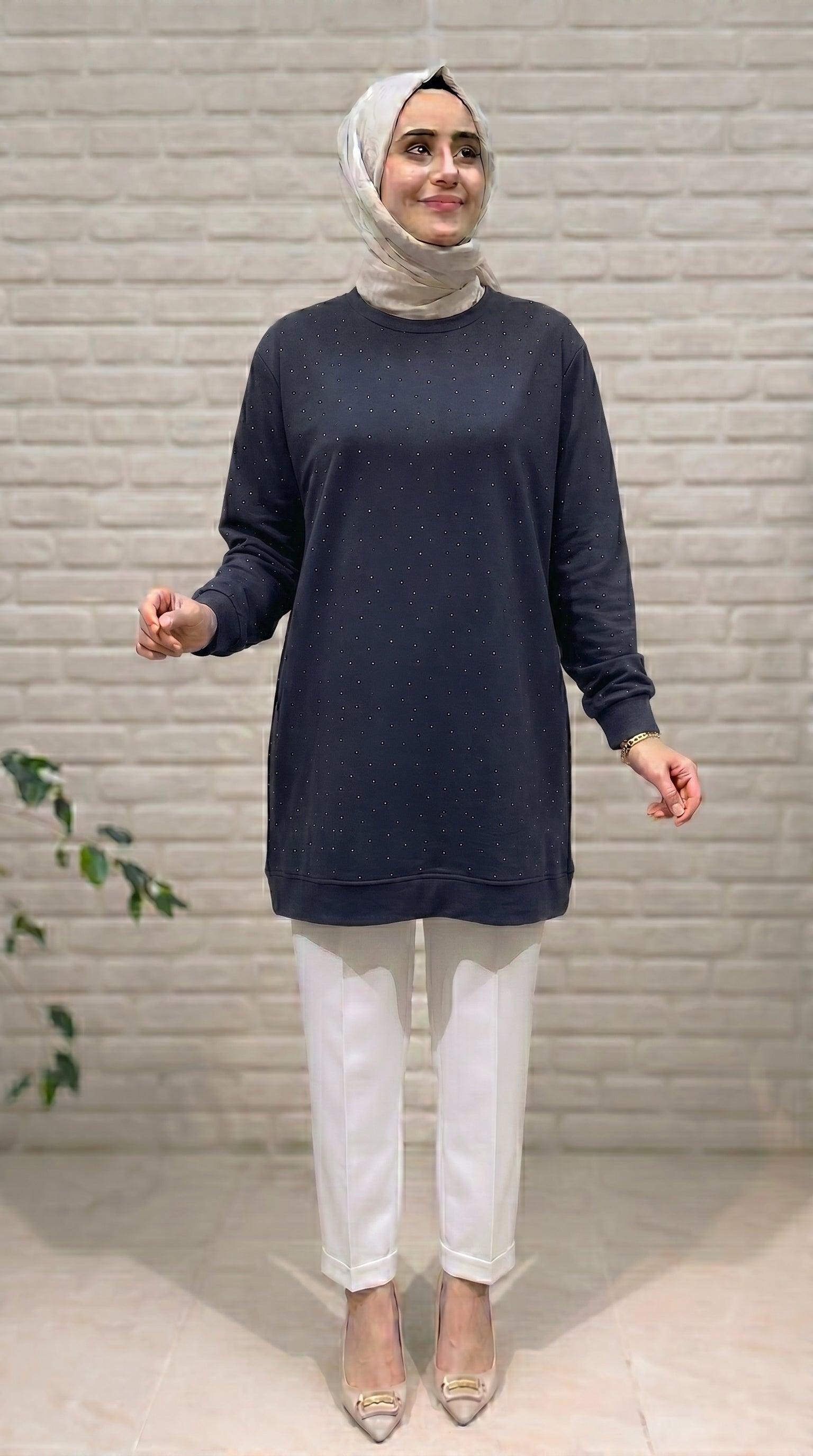 Beranisa Taş Detaylı Tunik 4031
