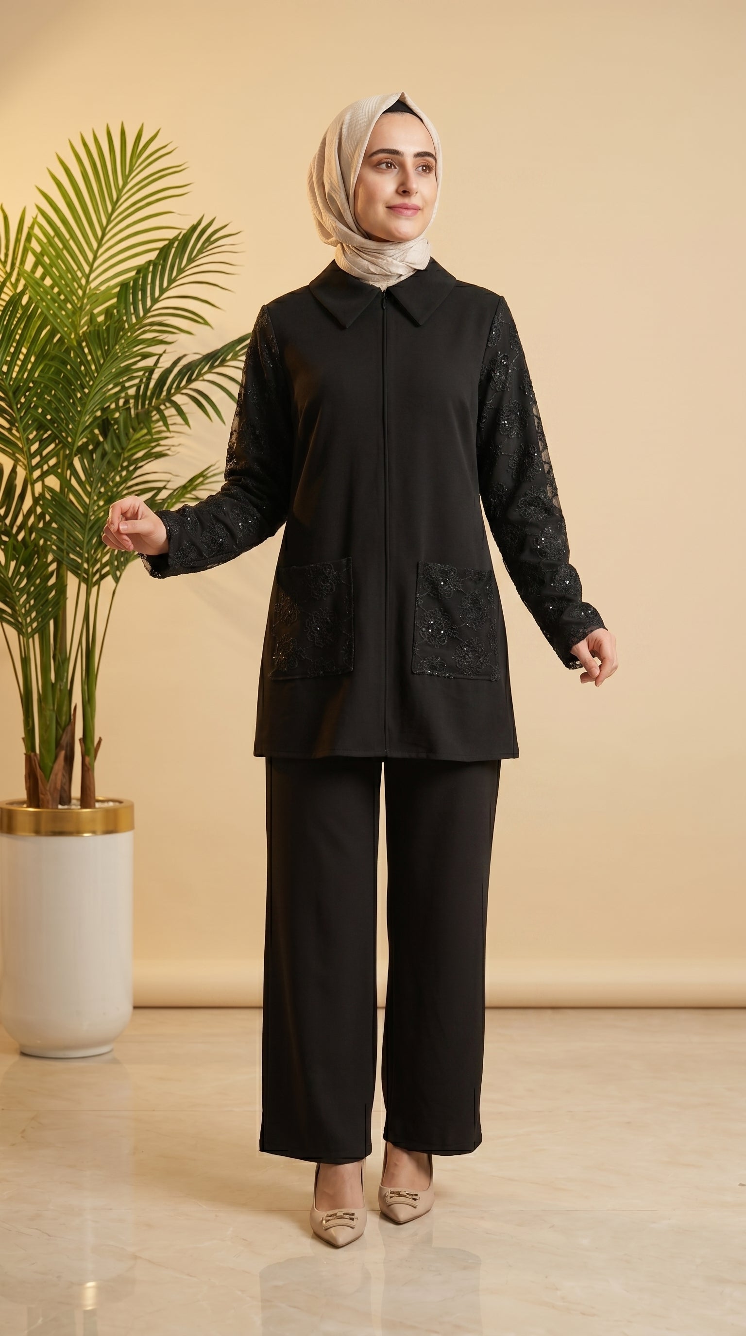 Nihle Pantolonlu Takım 8215