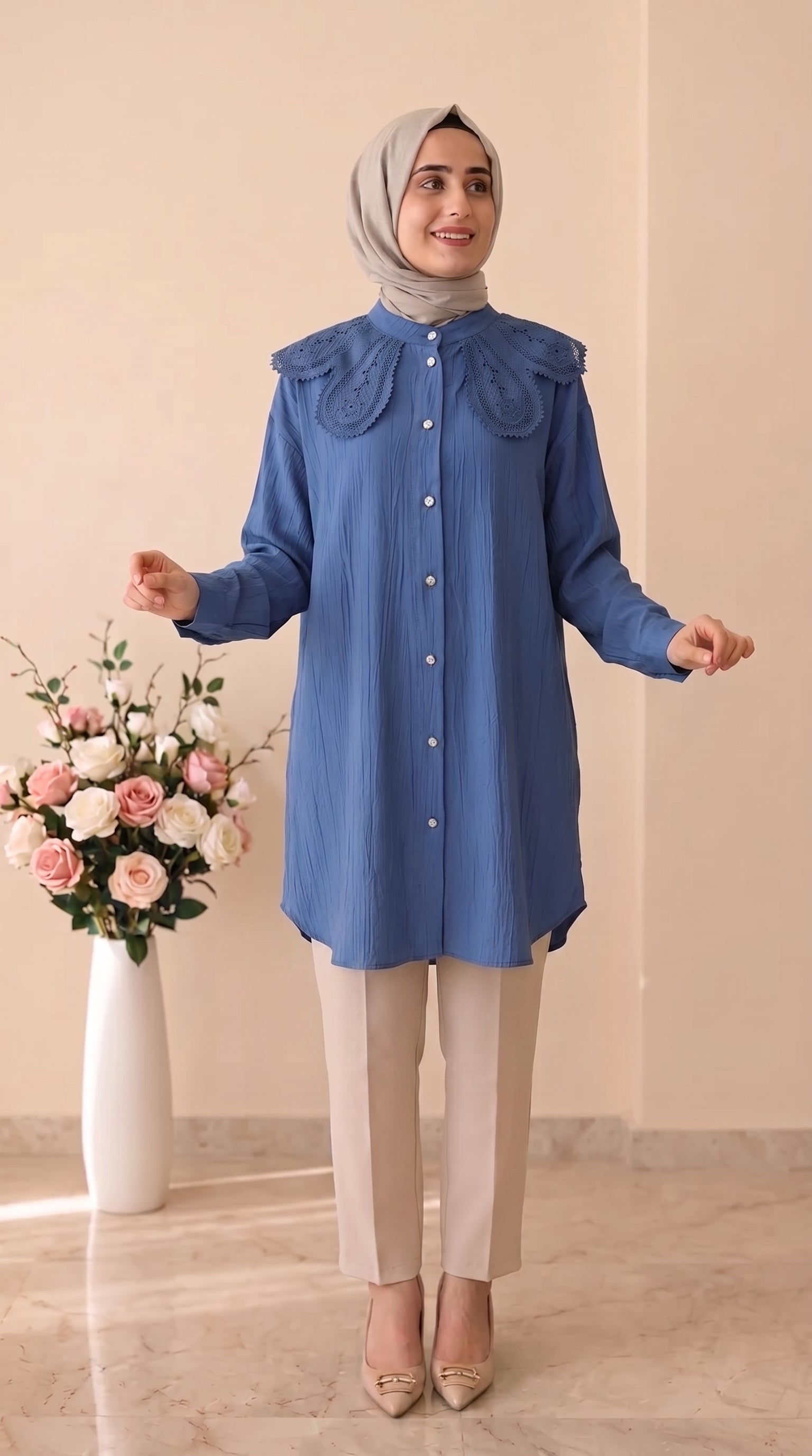 Güner Moda Bebe Yaka Tunik 4061