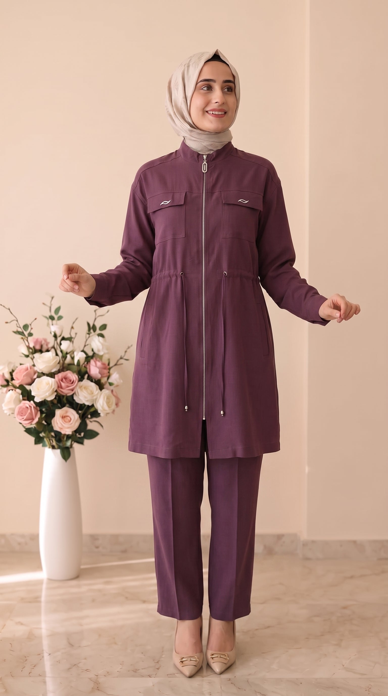 Doque Fermuarlı Pantolonlu Takım 56235