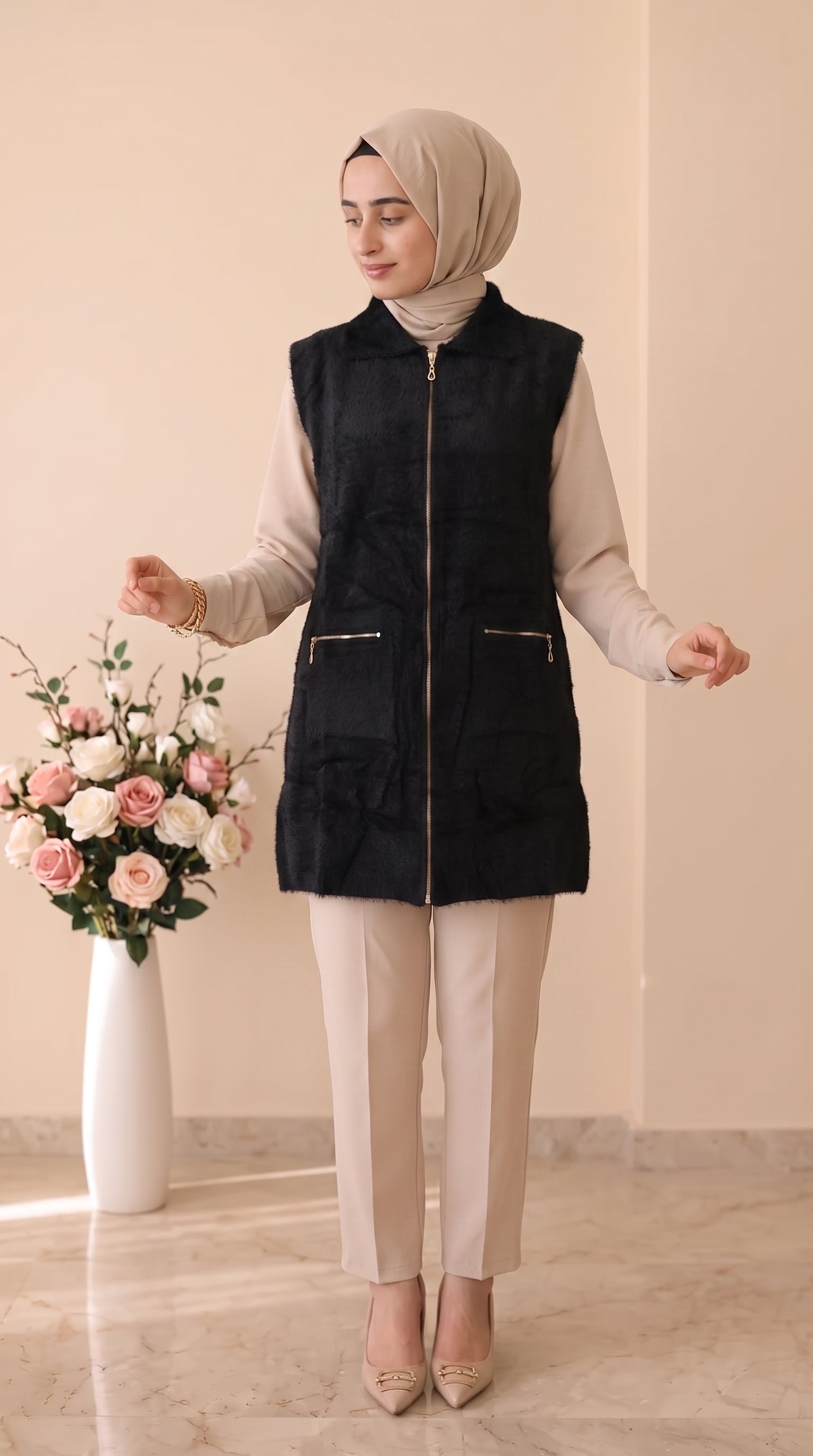 Beranisa Mevsimlik Angora Yelek 3381