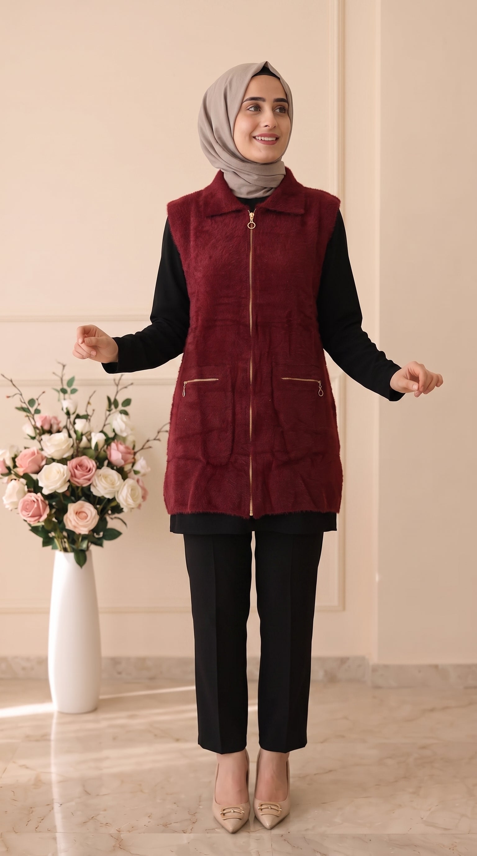 Beranisa Mevsimlik Angora Yelek 3381