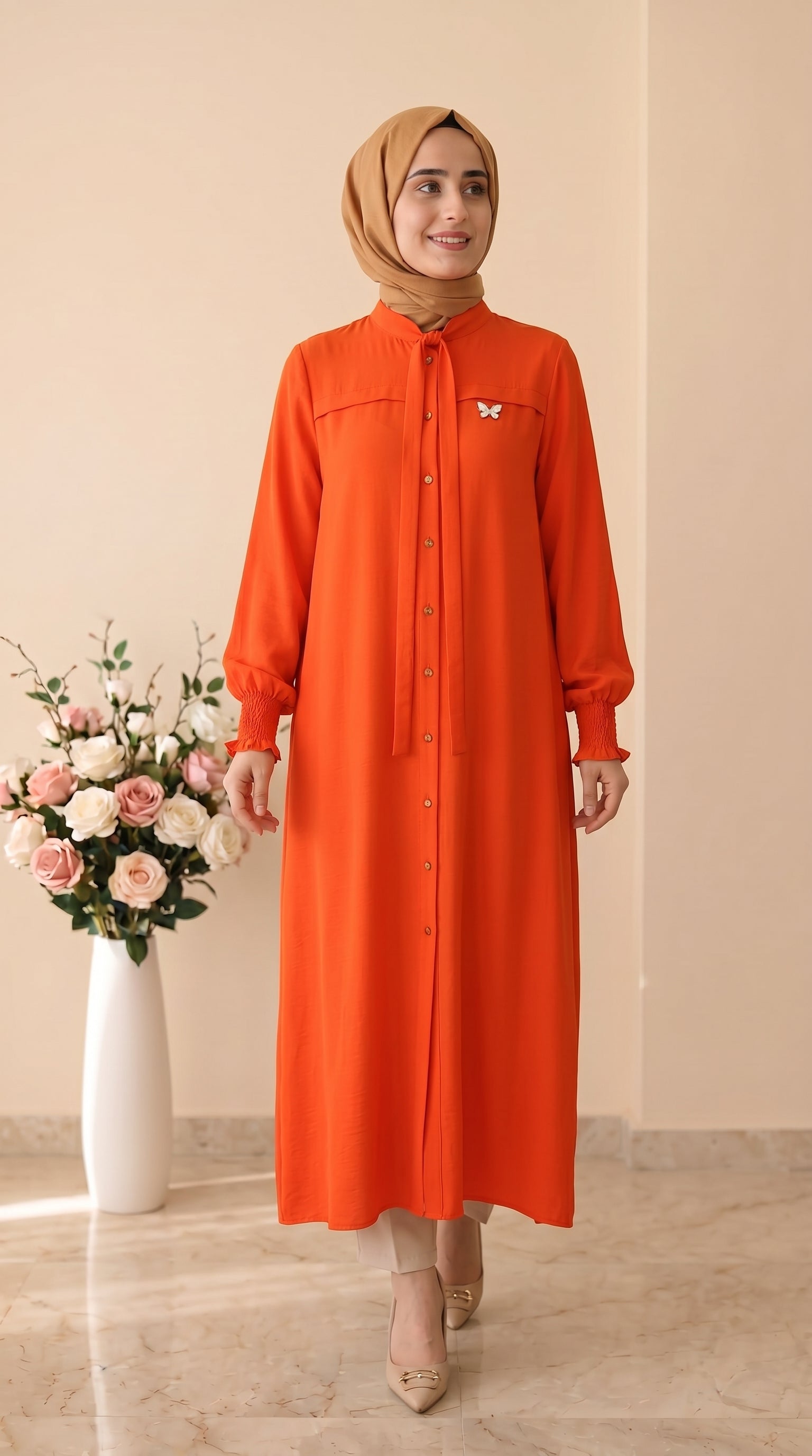 Doque Broşlu Uzun Tunik 65011