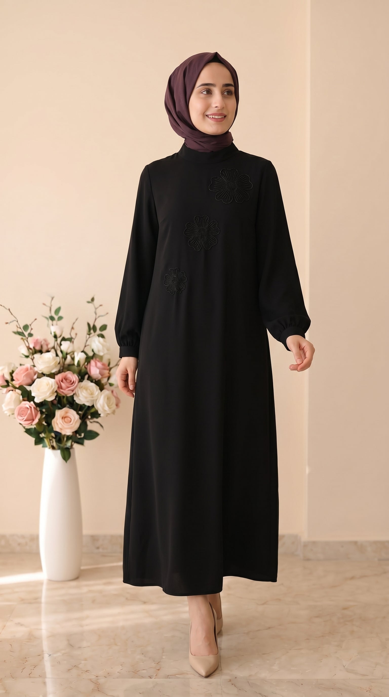 Doque Çiçekli Elbise 63075