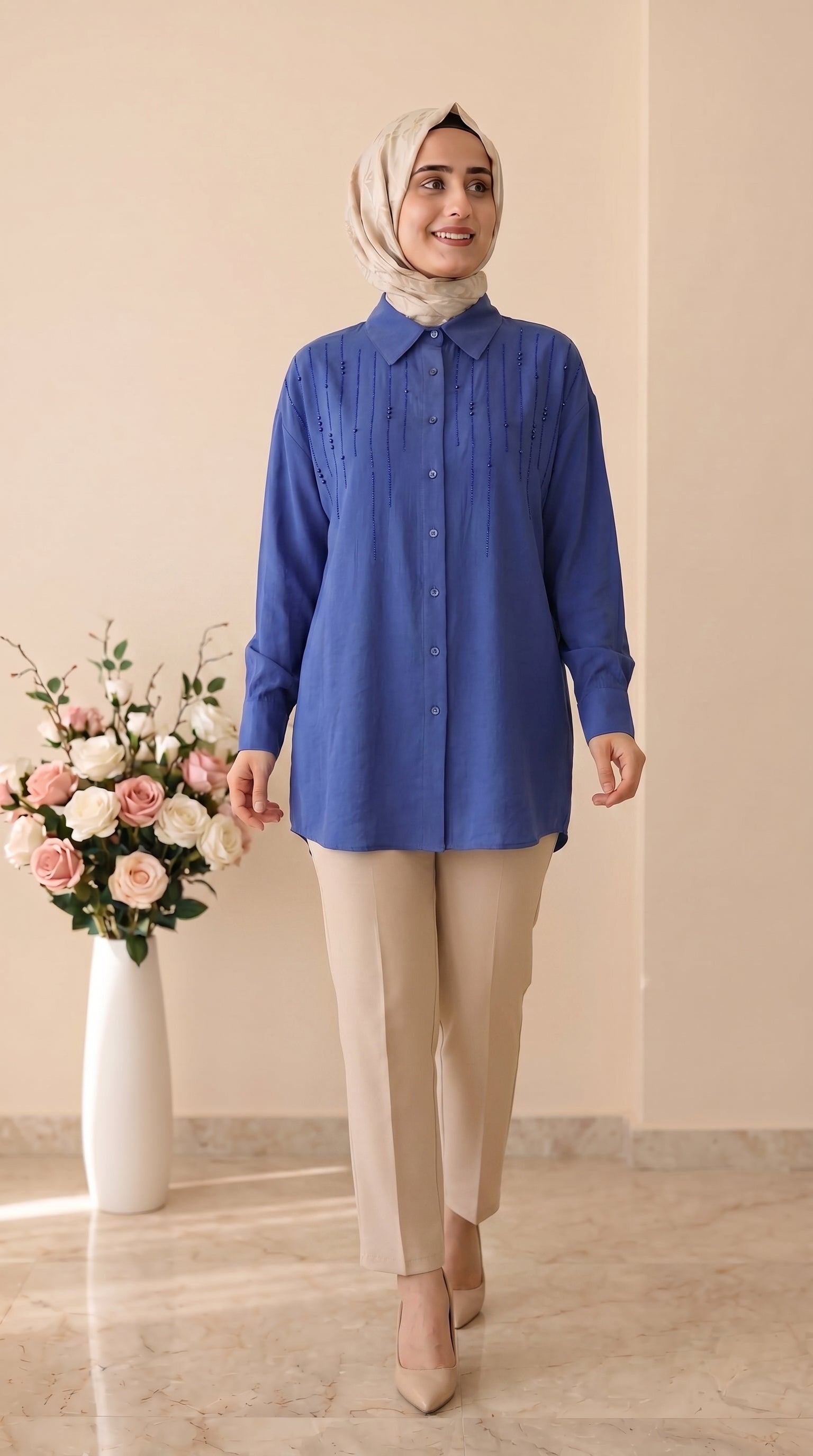 Nefise Taş İşlemeli Tunik 250336