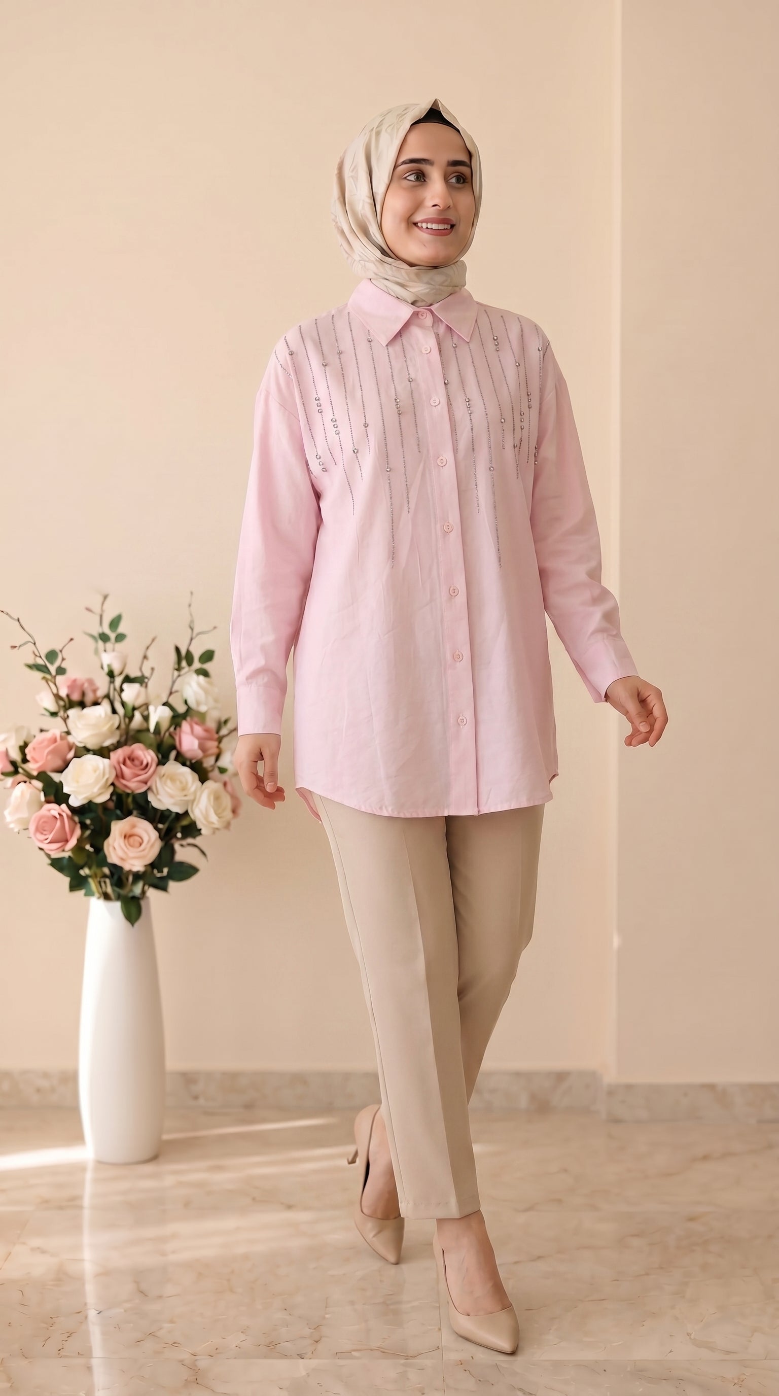 Nefise Taş İşlemeli Tunik 250336