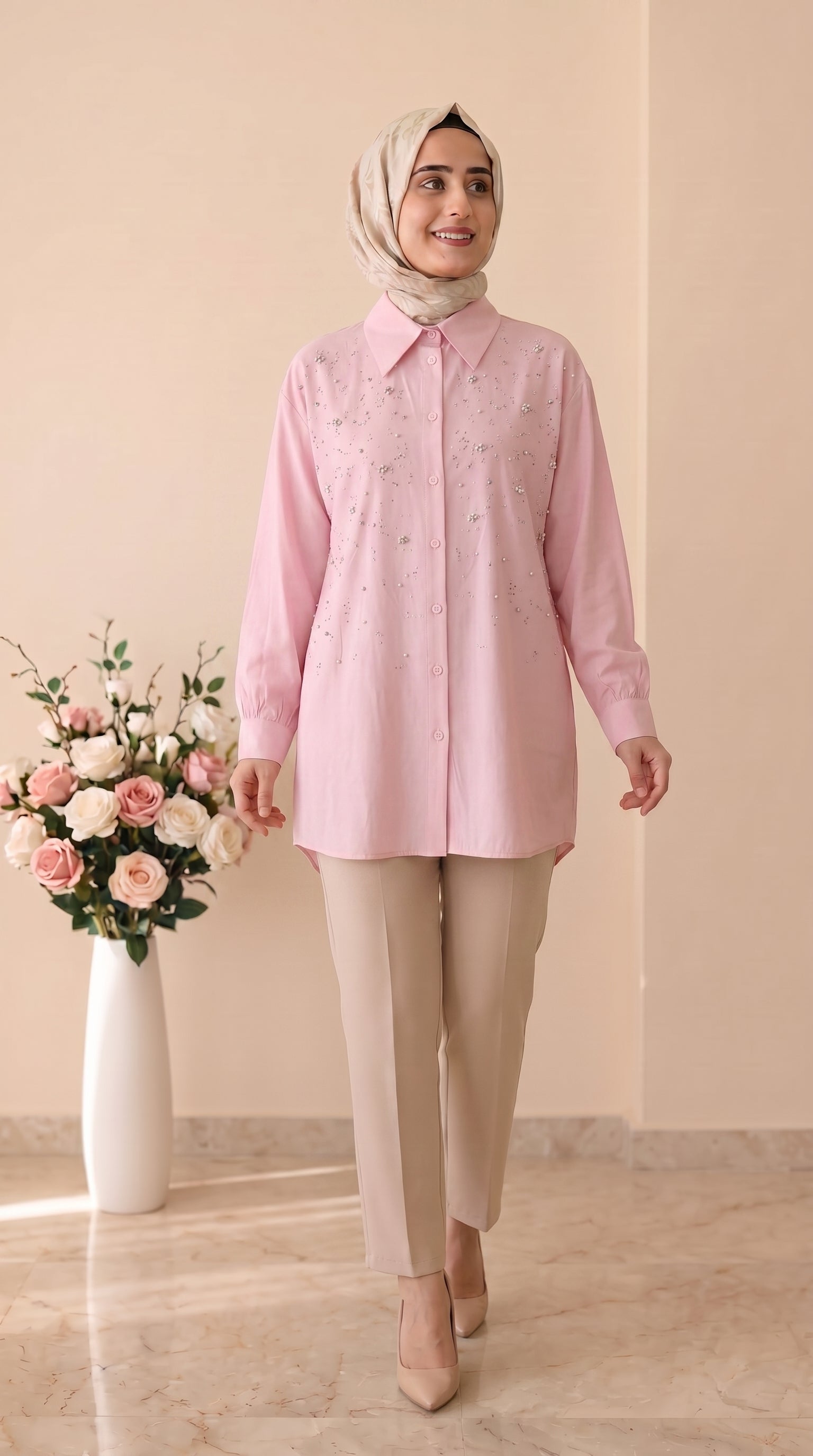Tripen Taş İşlemeli Tunik 3646