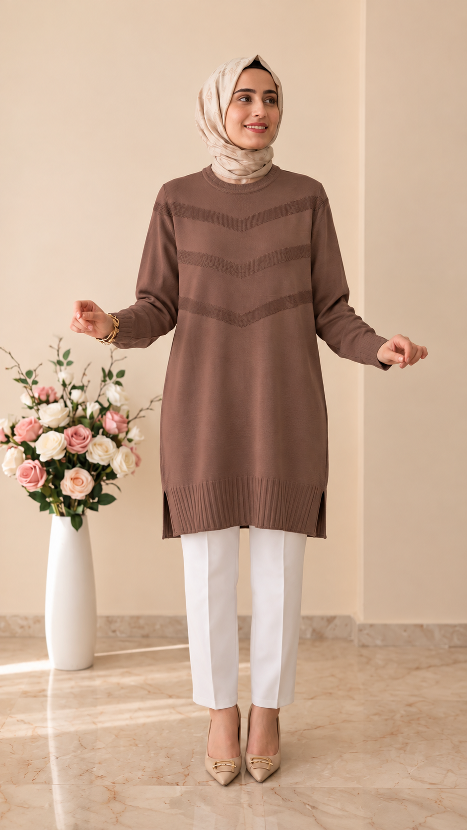 Beranisa Soğuk İp Tunik 3404