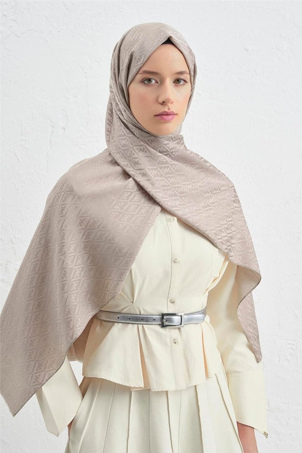 Armine J İpek Monogram Şal