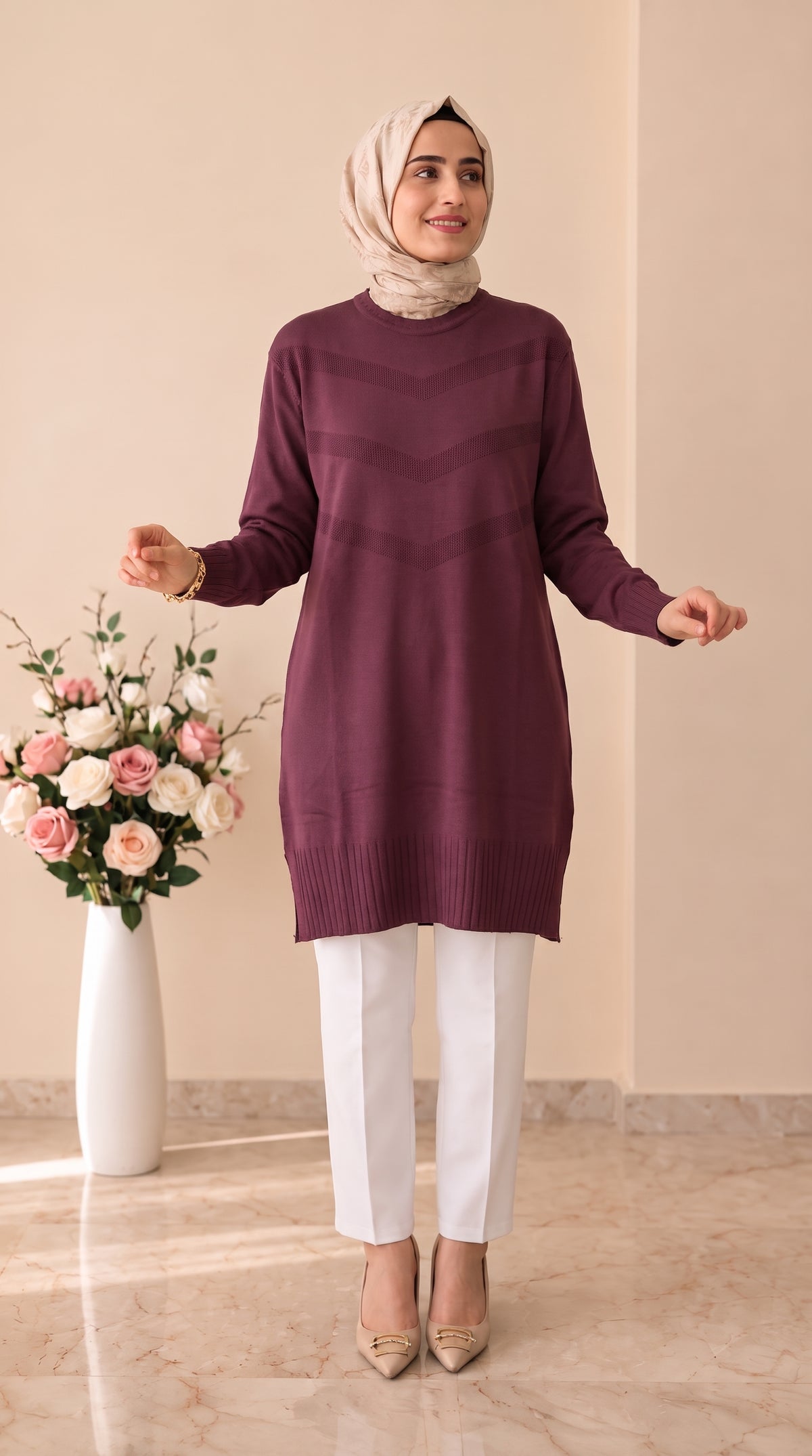 Beranisa  Soğuk İp Tunik 3404
